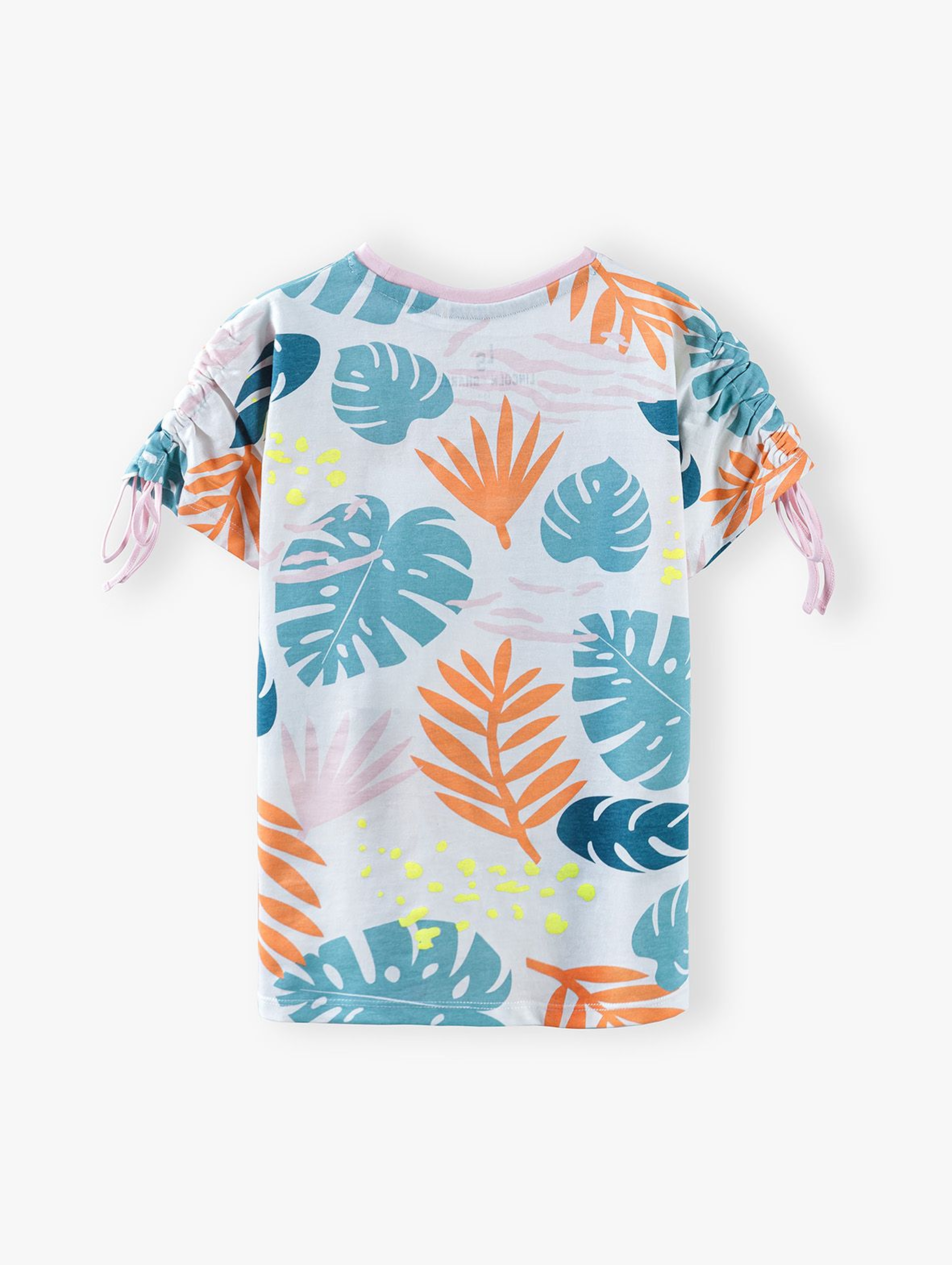 T-shirt dziewczęcy - kolorowe liście