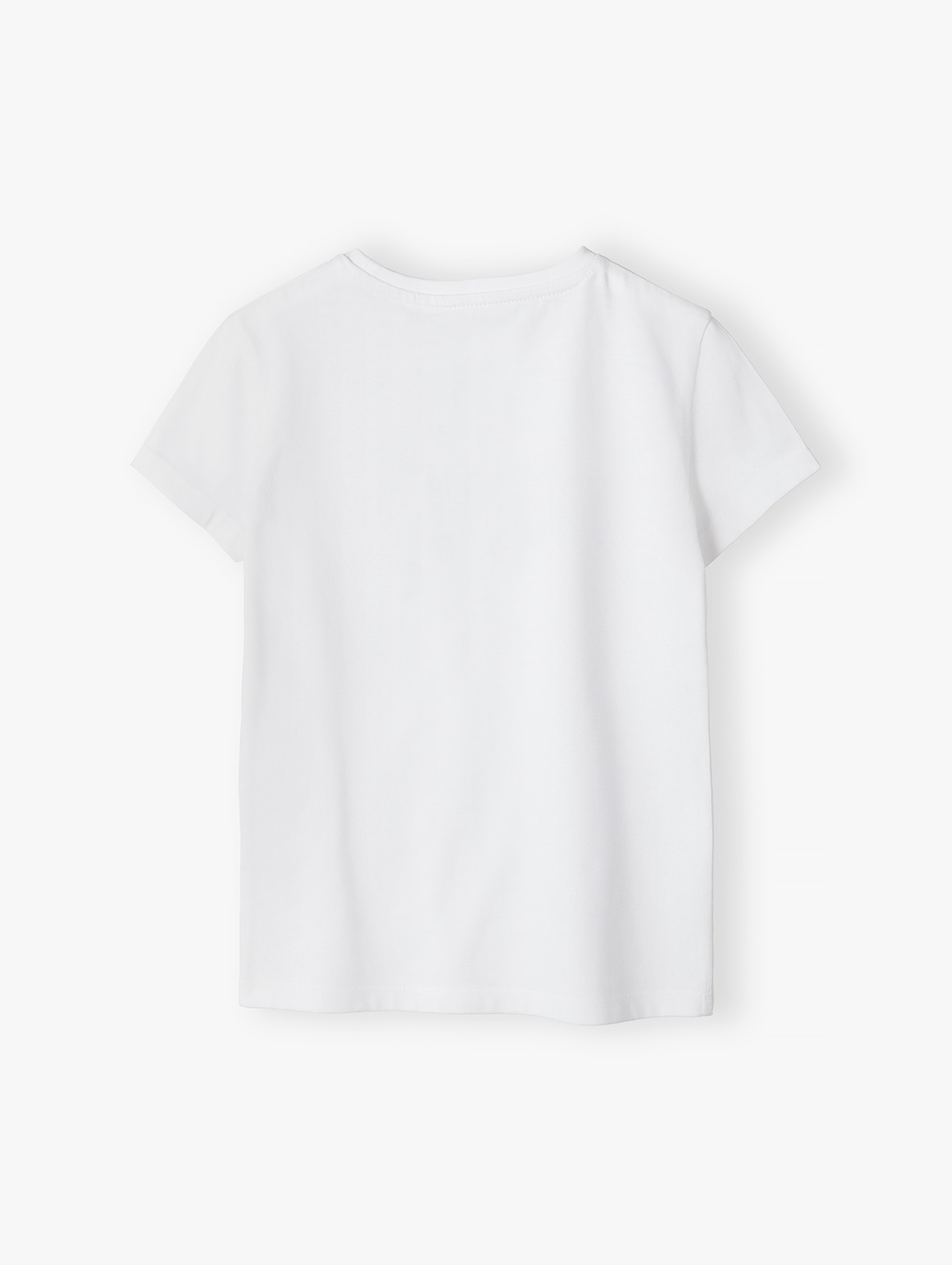 T-shirt dziewczęcy biały z napisem - SIS