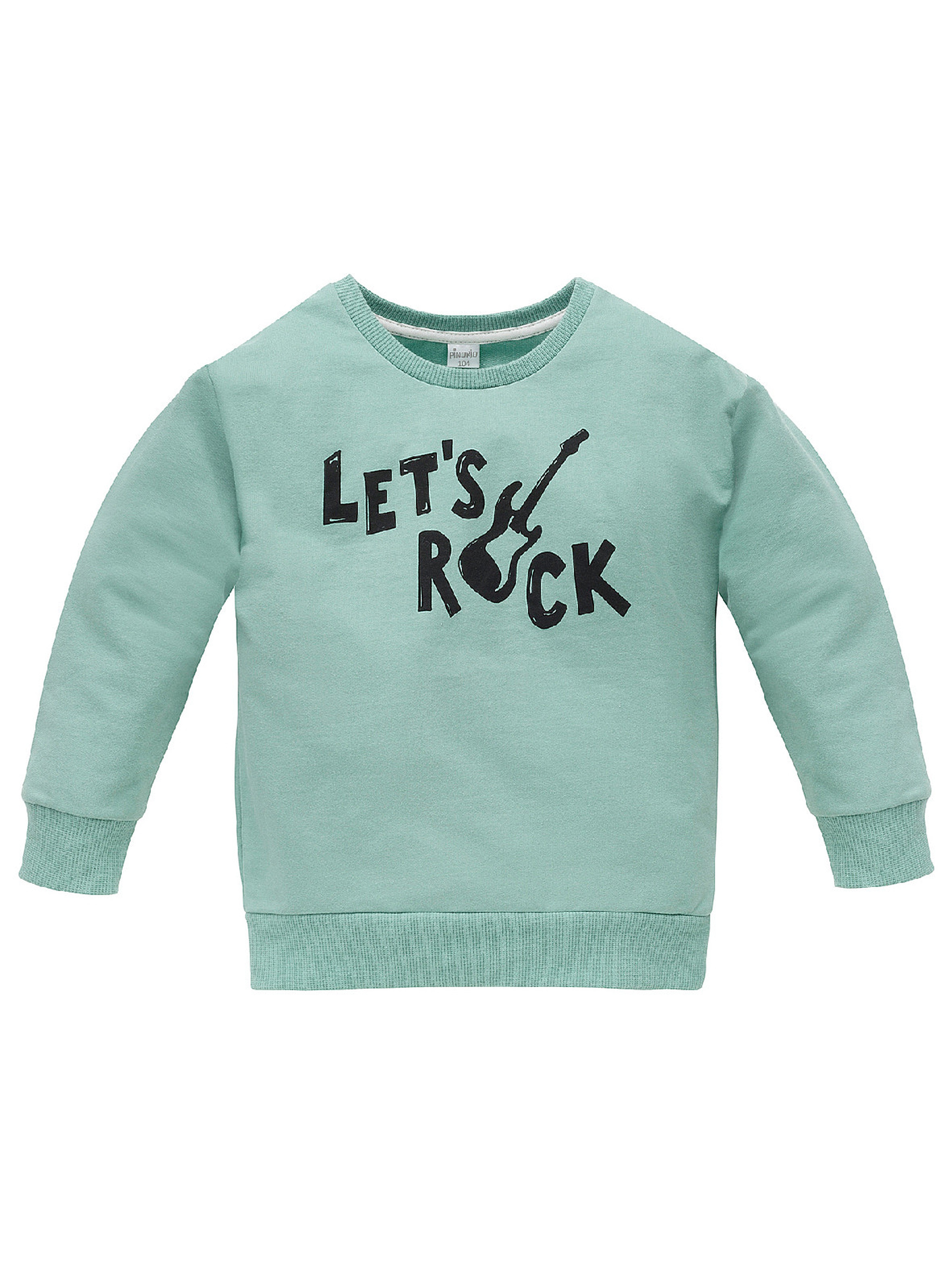 Bluza dla chłopca z bawełny Let's rock zielona