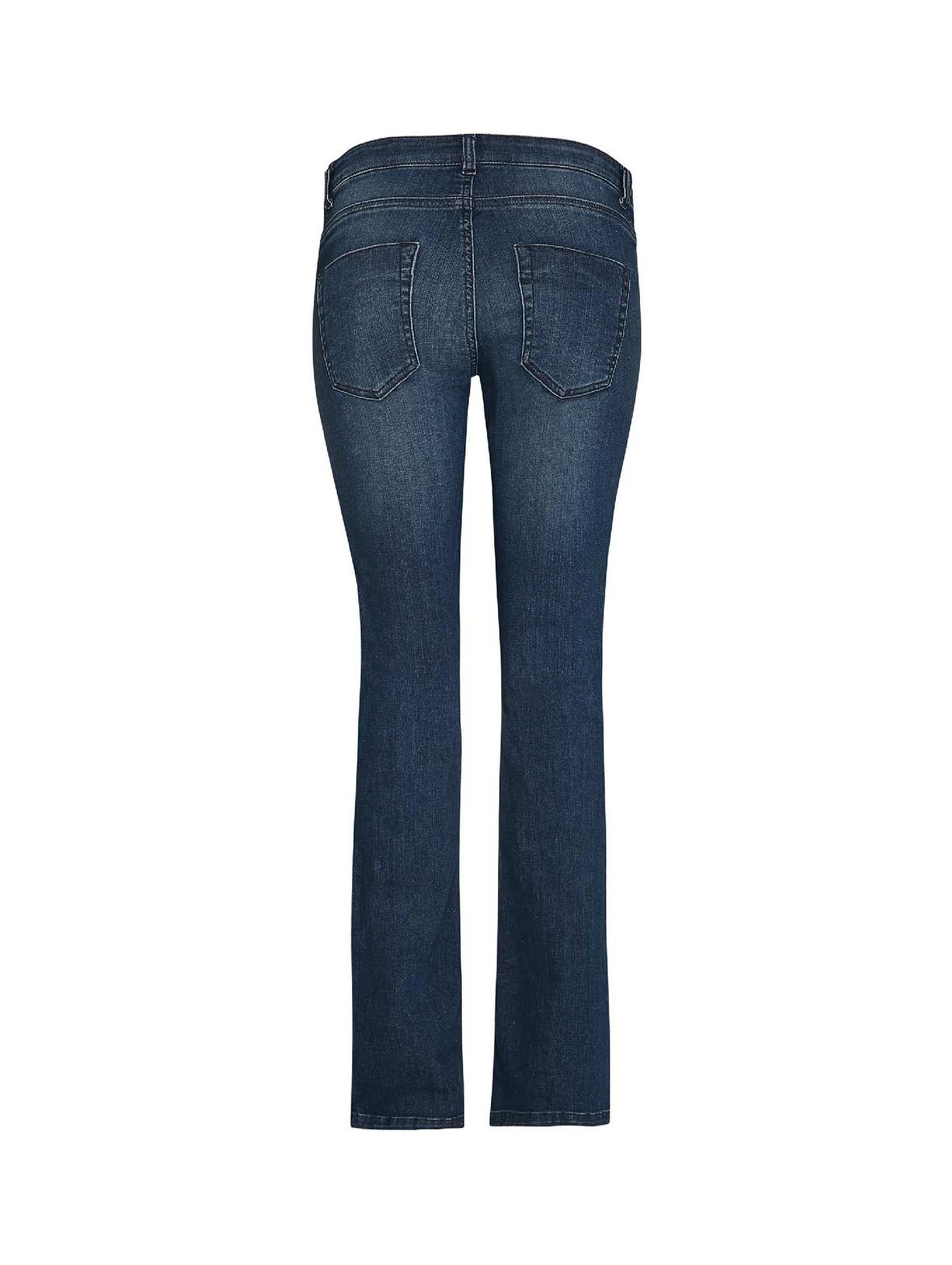 Spodnie jeansowe damskie, ciążowe, bootcut, ciemnoniebieskie, Bellybutton