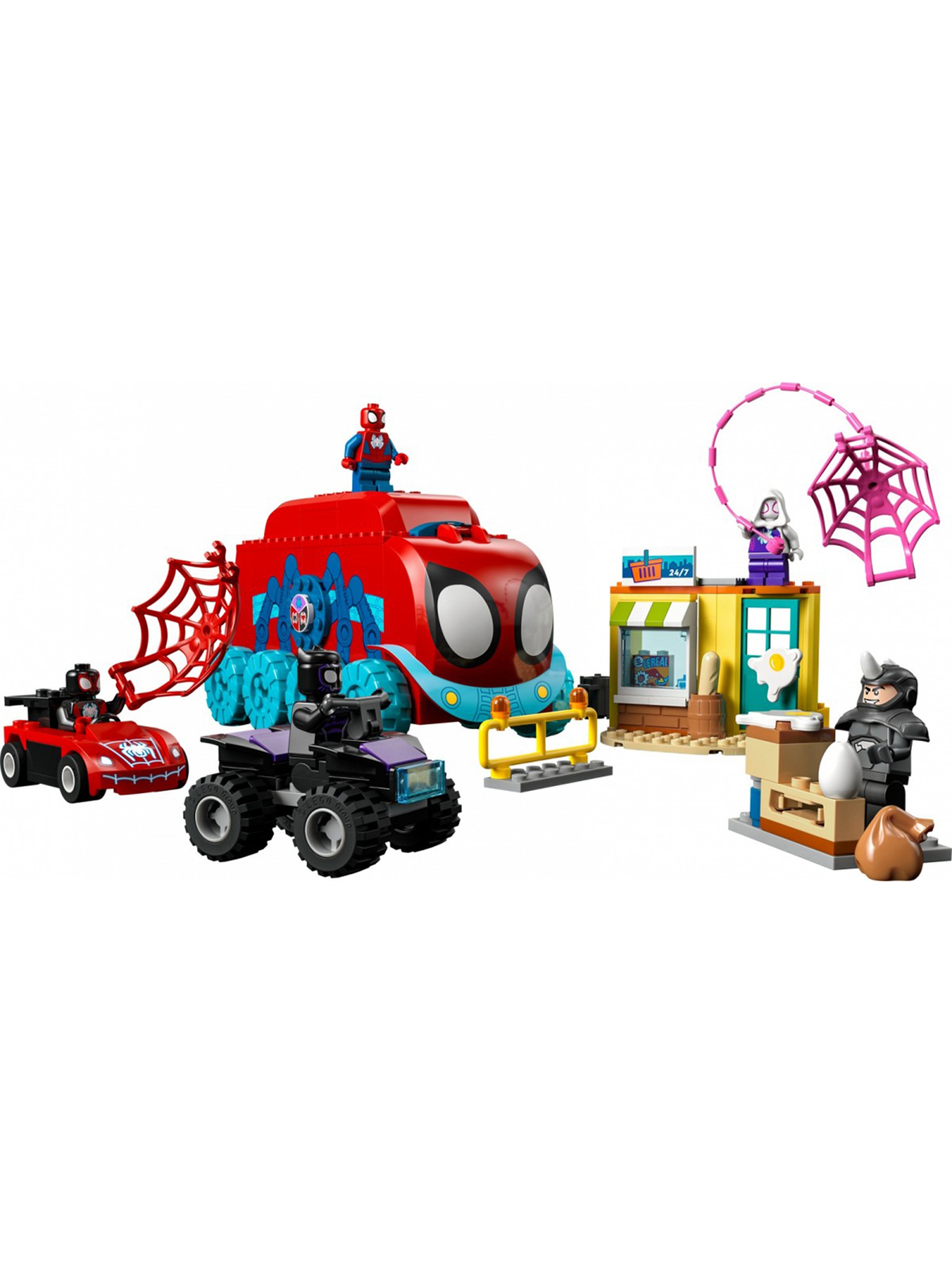 Klocki LEGO Super Heroes 10791 Mobilna kwatera drużyny Spider-Mana - 187 elementów, wiek 4 +