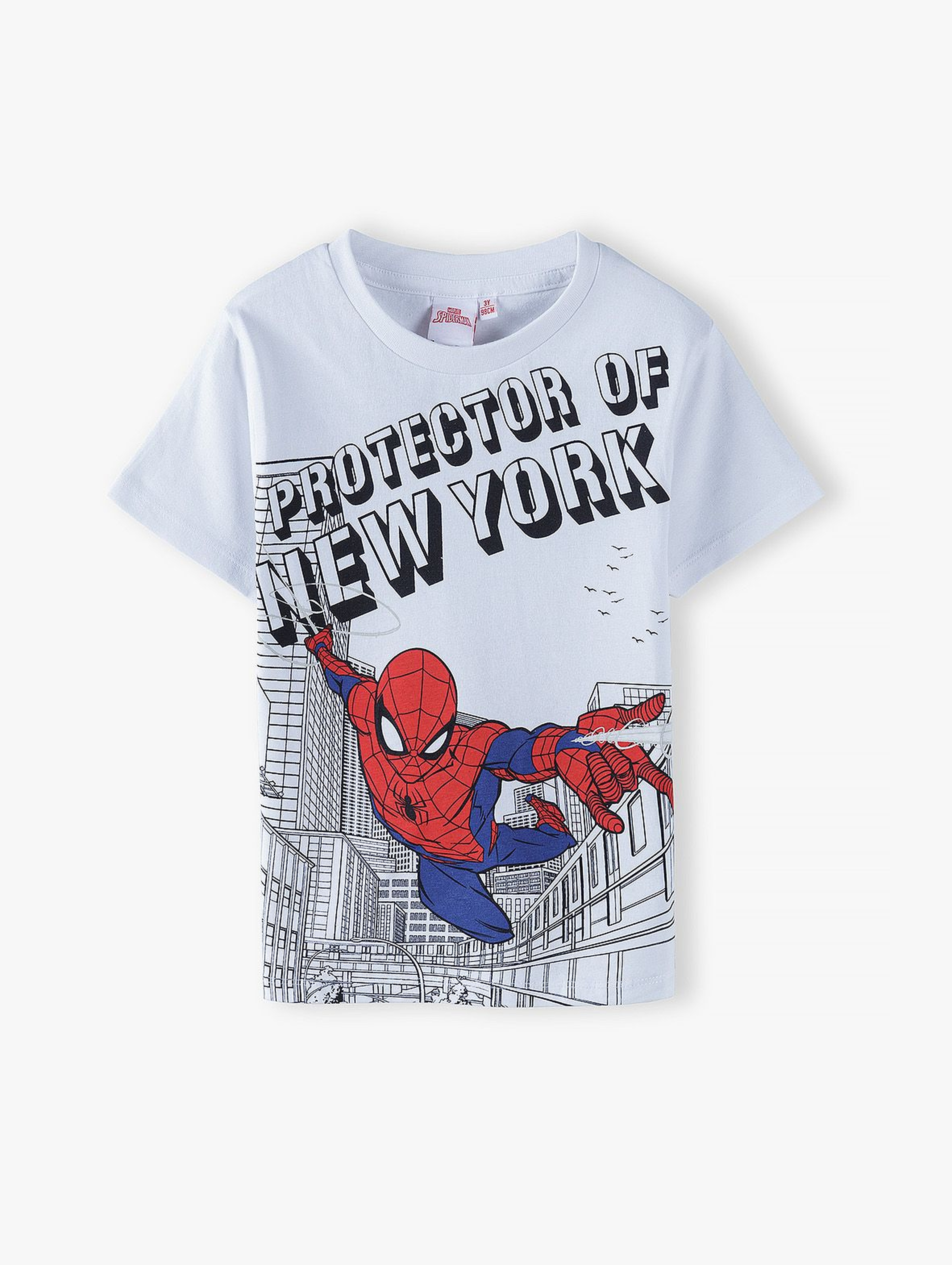 T-shirt chłopięcy Spider-Man biały
