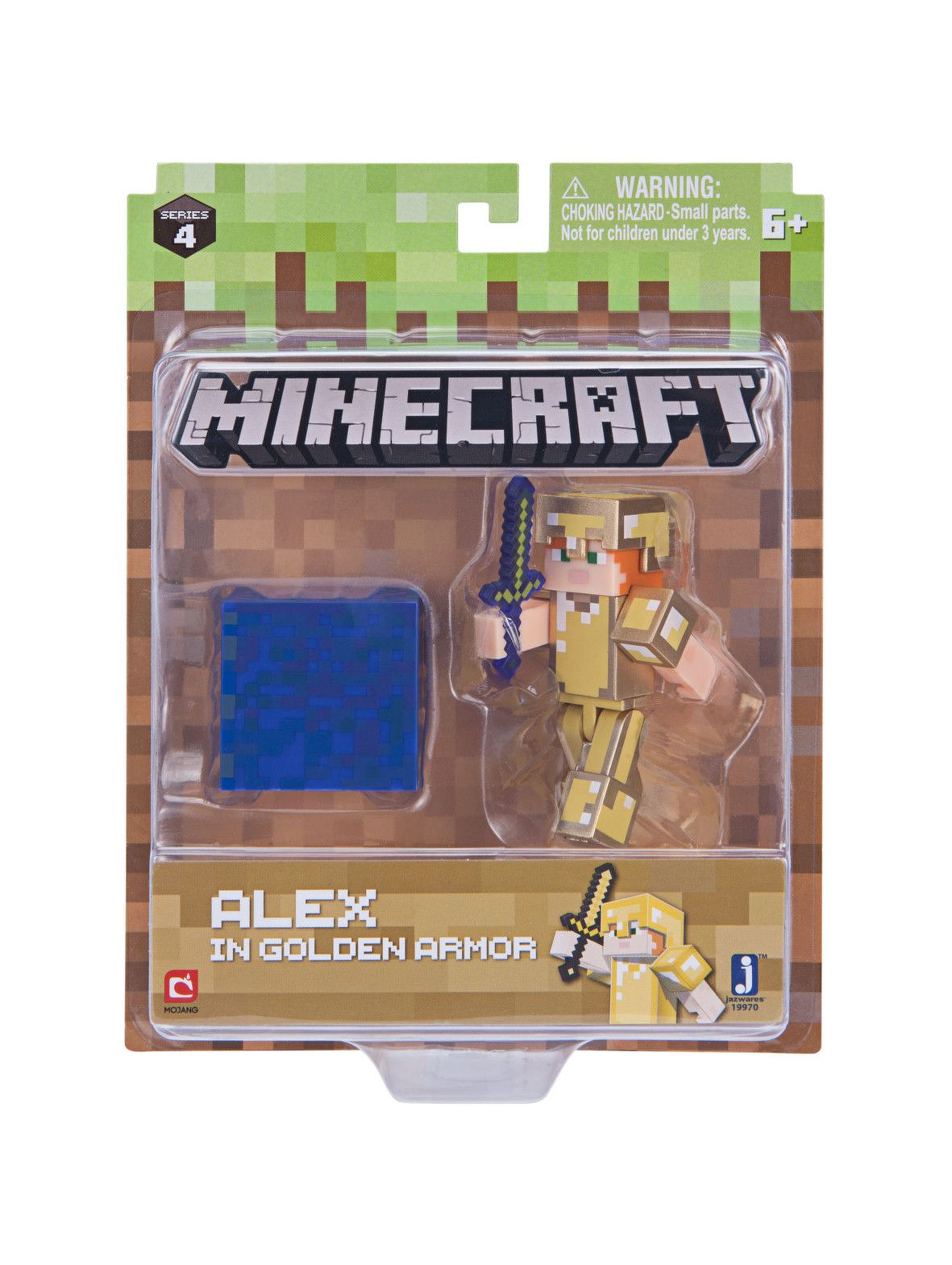 Alex w złotej zbroi Minecraft