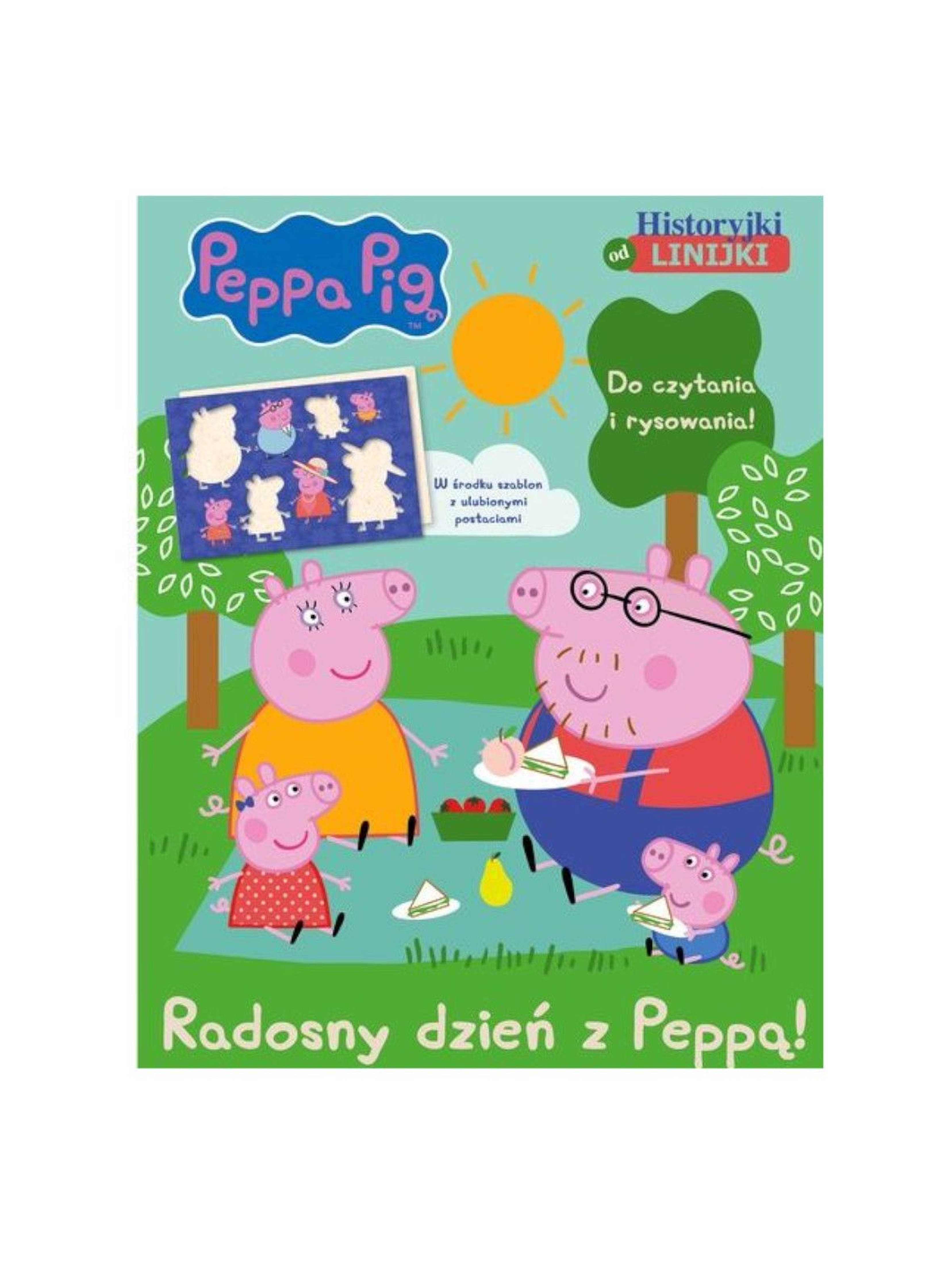 Książka dla dzieci "Peppa Pig. Historyjki od linijki. Radosny dzień z Peppą"