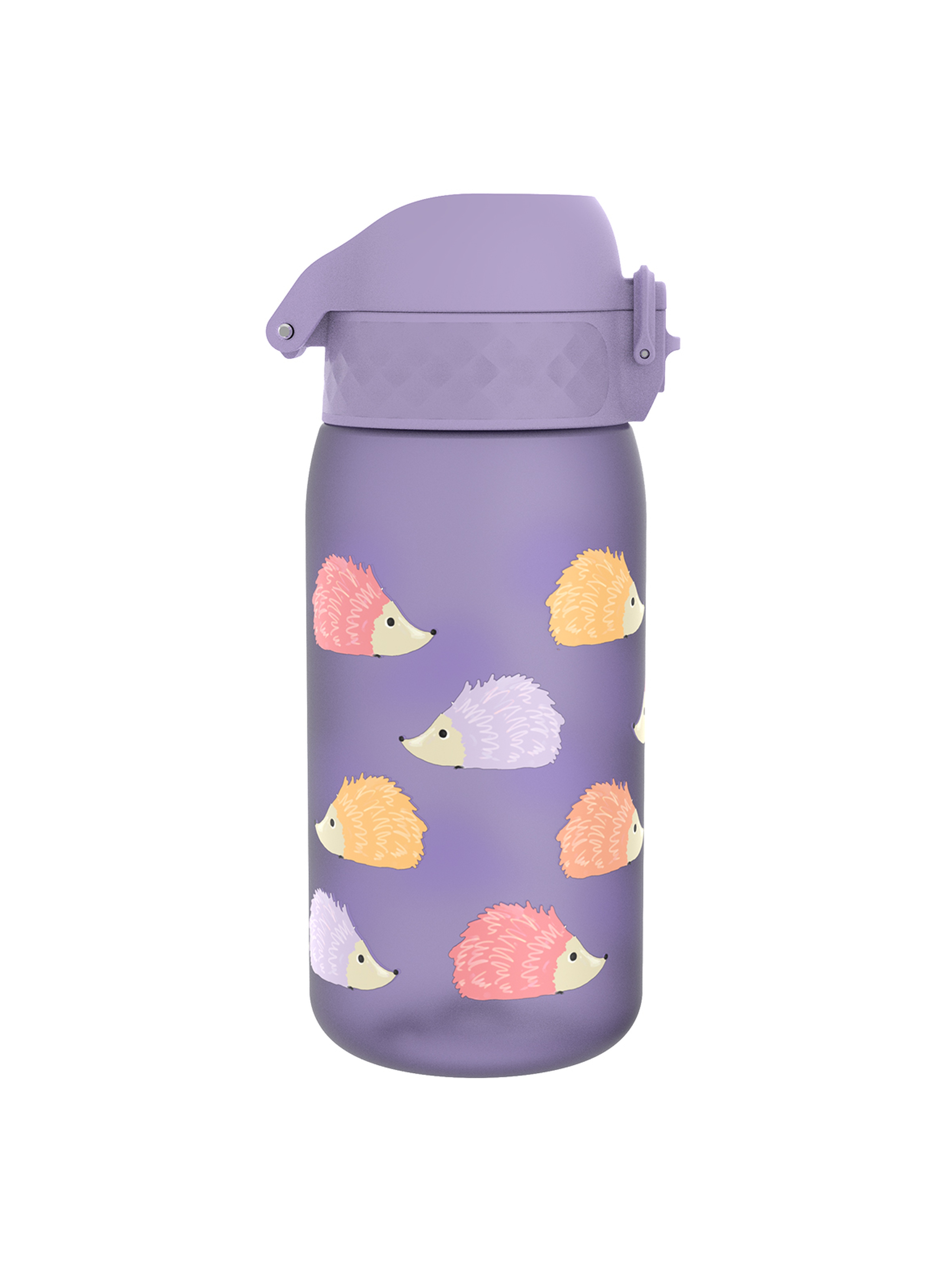 Butelka na wodę ION8 BPA Free Hedgehogs350ml - fioletowa