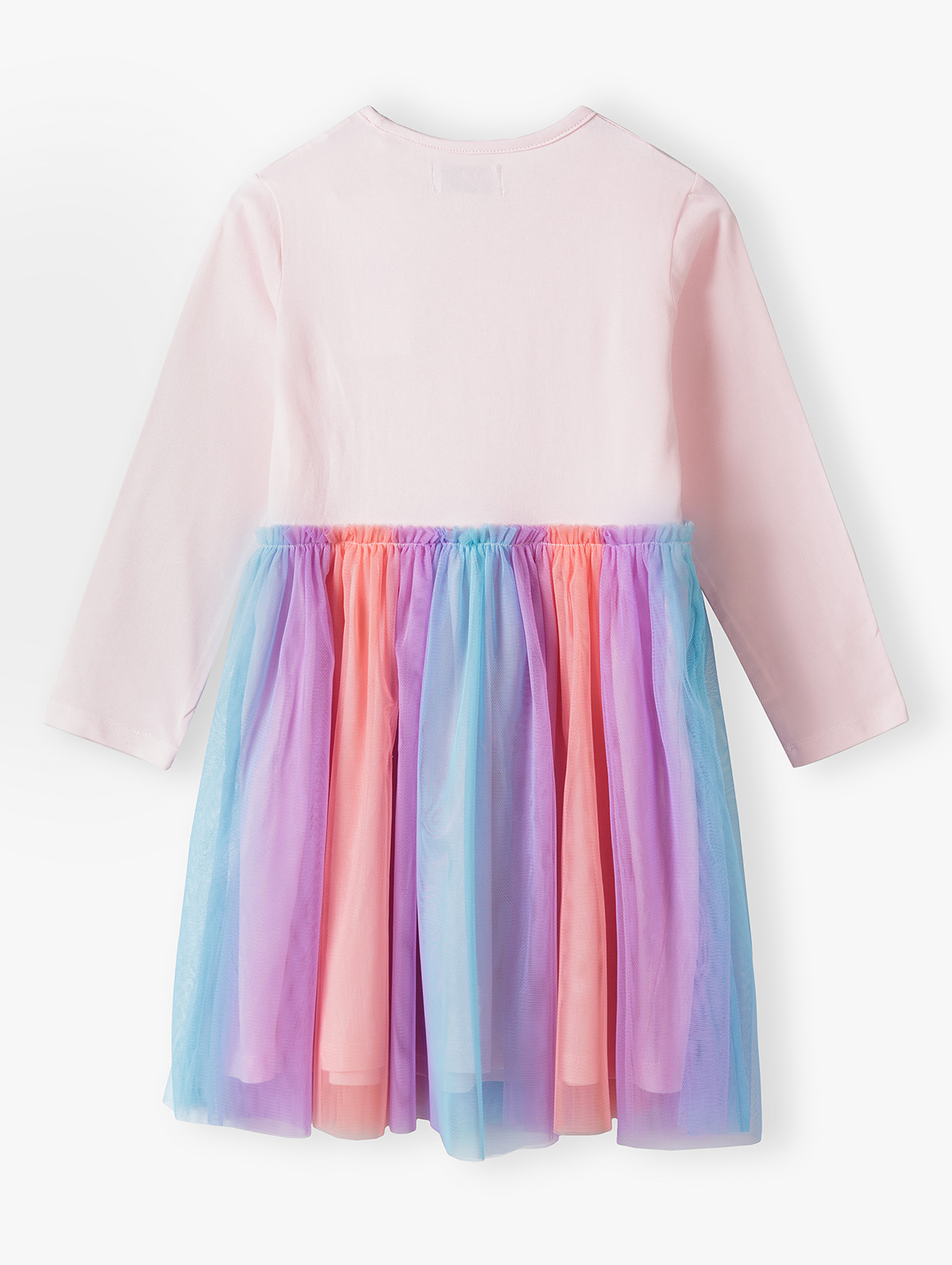 Kolorowa sukienka dla dziewczynki z jednorożcem