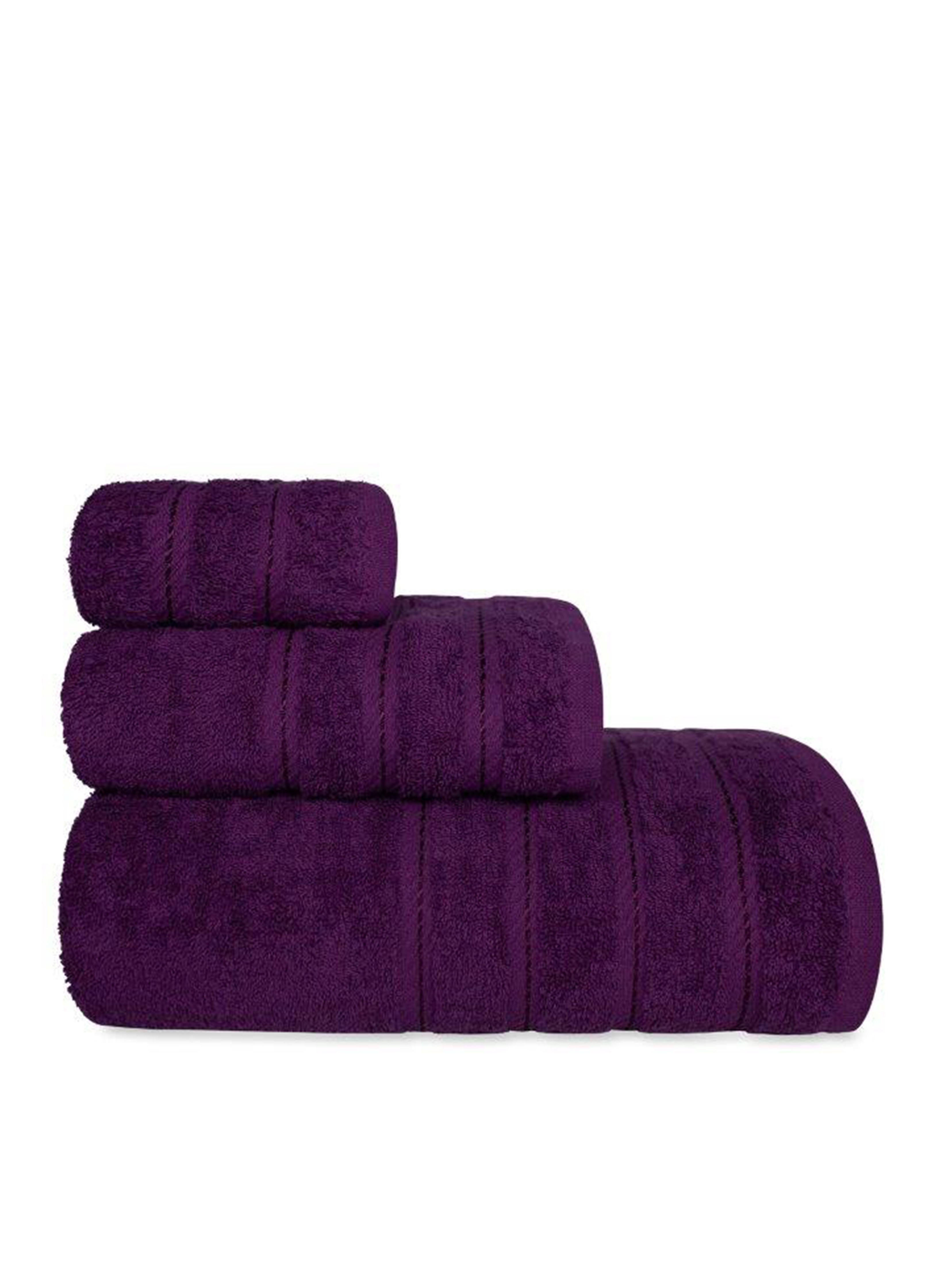 Bawełniany ręcznik 70x140 ciemny fiolet