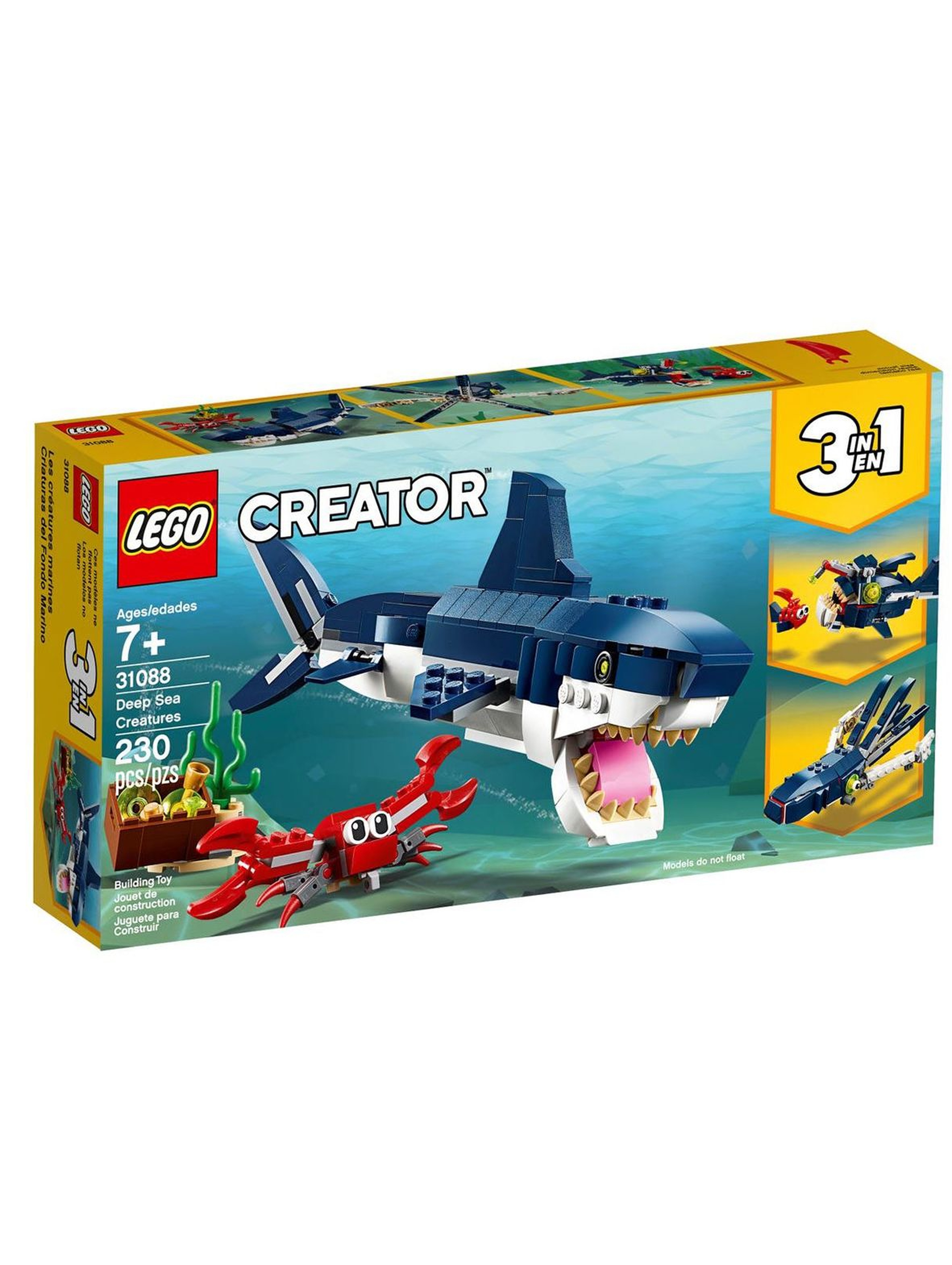 Lego Creator - Morskie stworzenia 3w1- 230 elementów wiek 7+