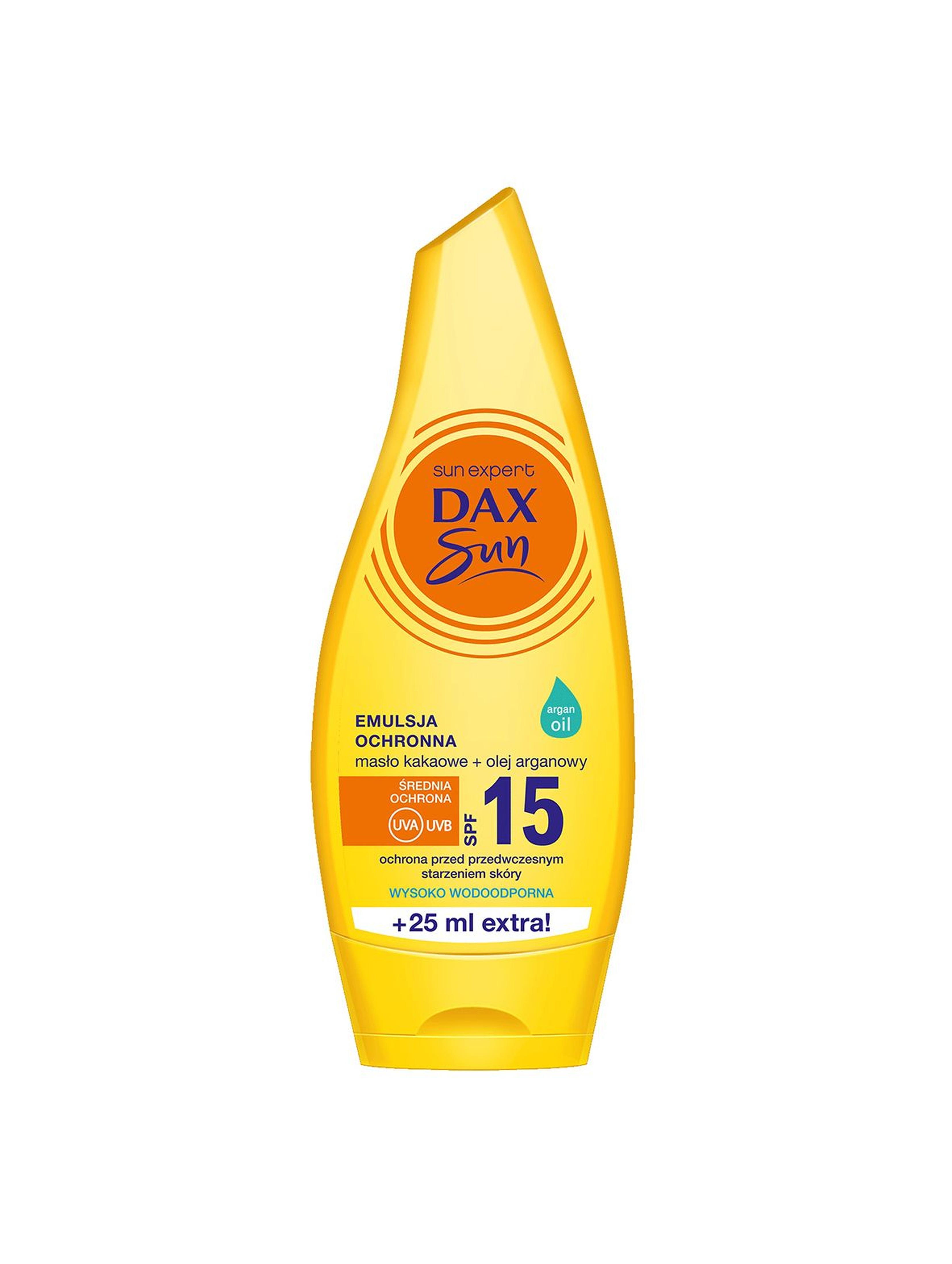 Dax Sun emulsja ochronna z masłem kakaowym i olejem arganowym SPF 15, 175 ml