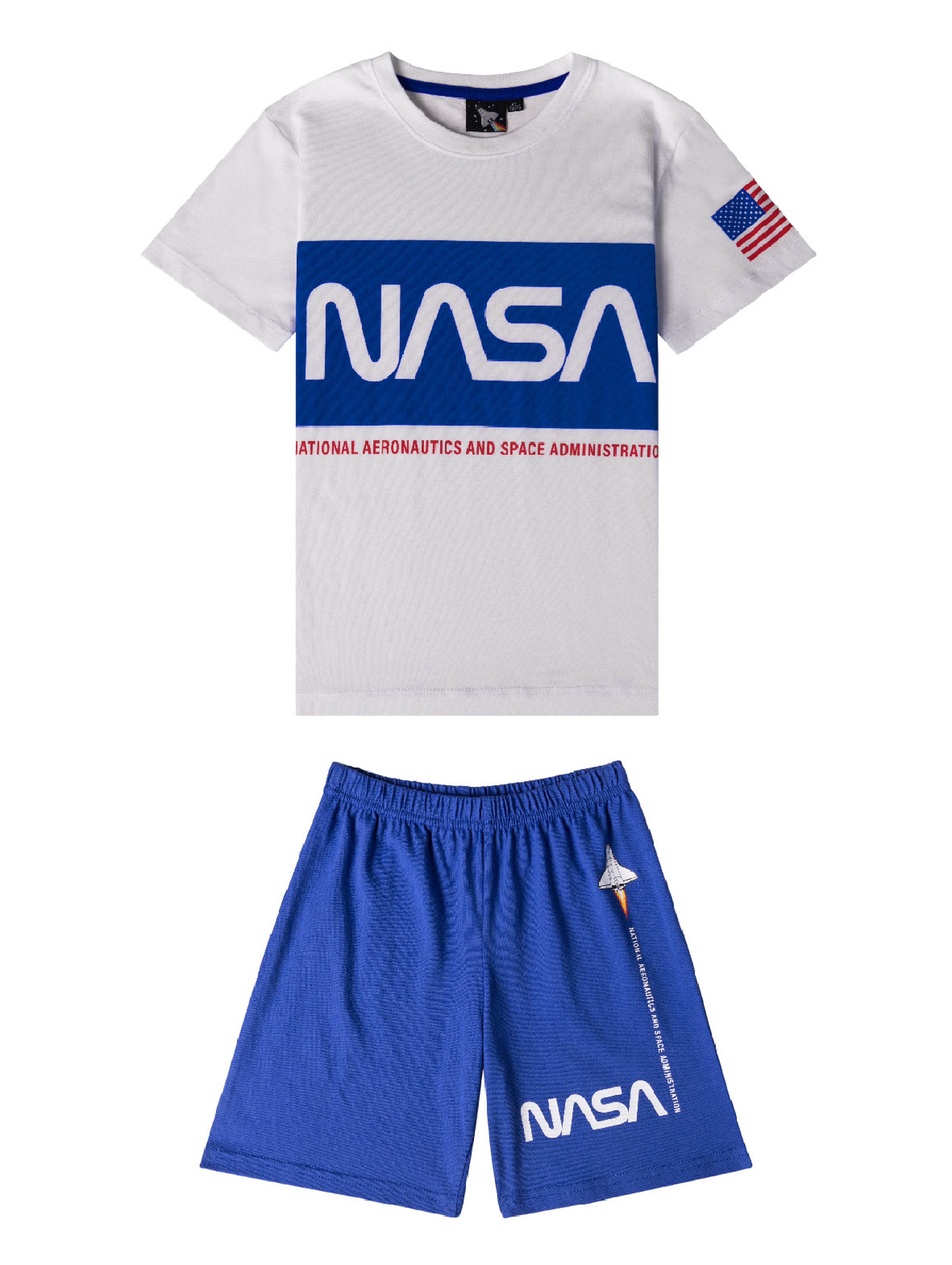 Piżama chłopięca dwuczęściowa z bawełny- NASA