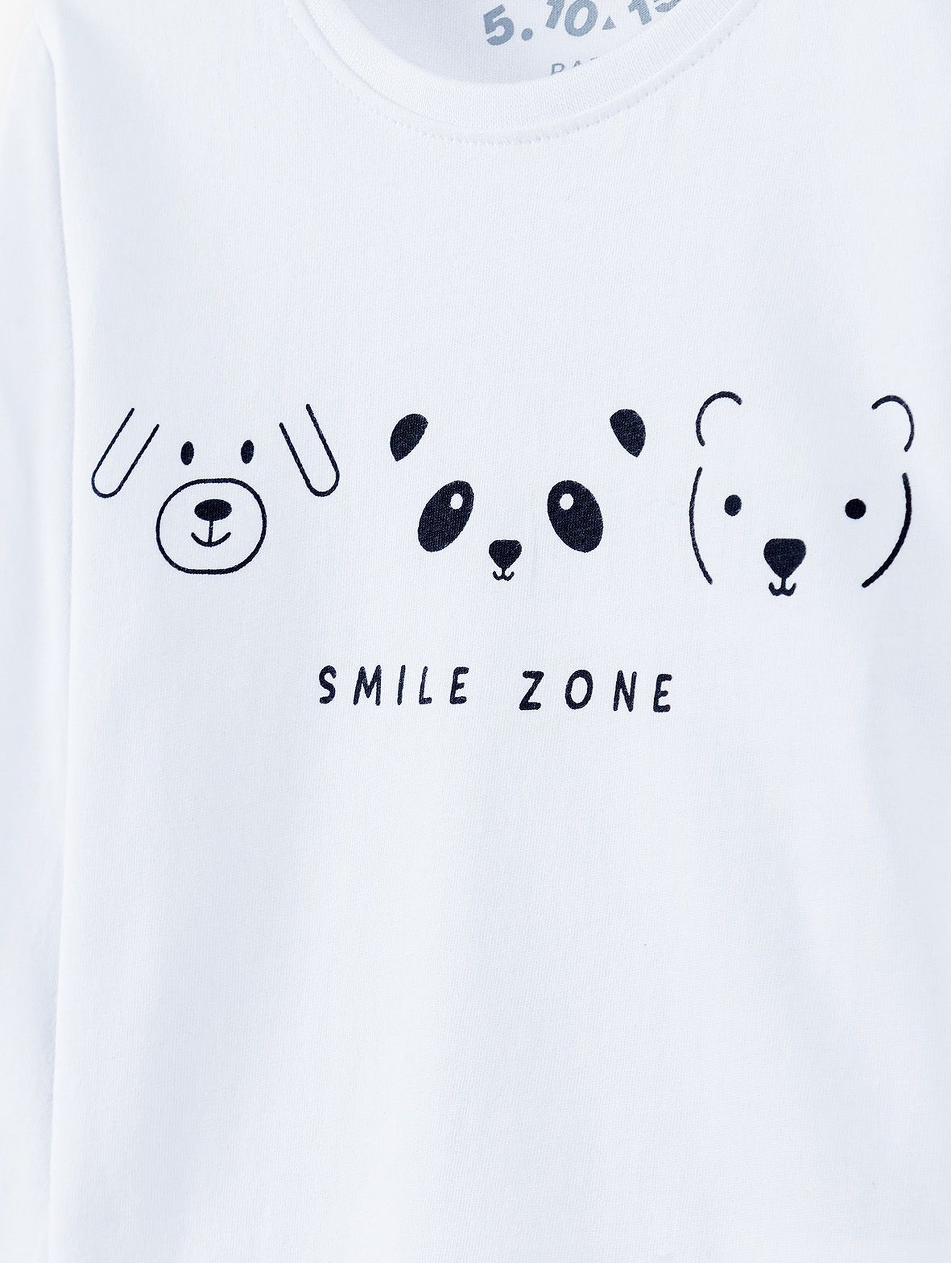 Bluzka niemowlęca z napisem - Smile Zone