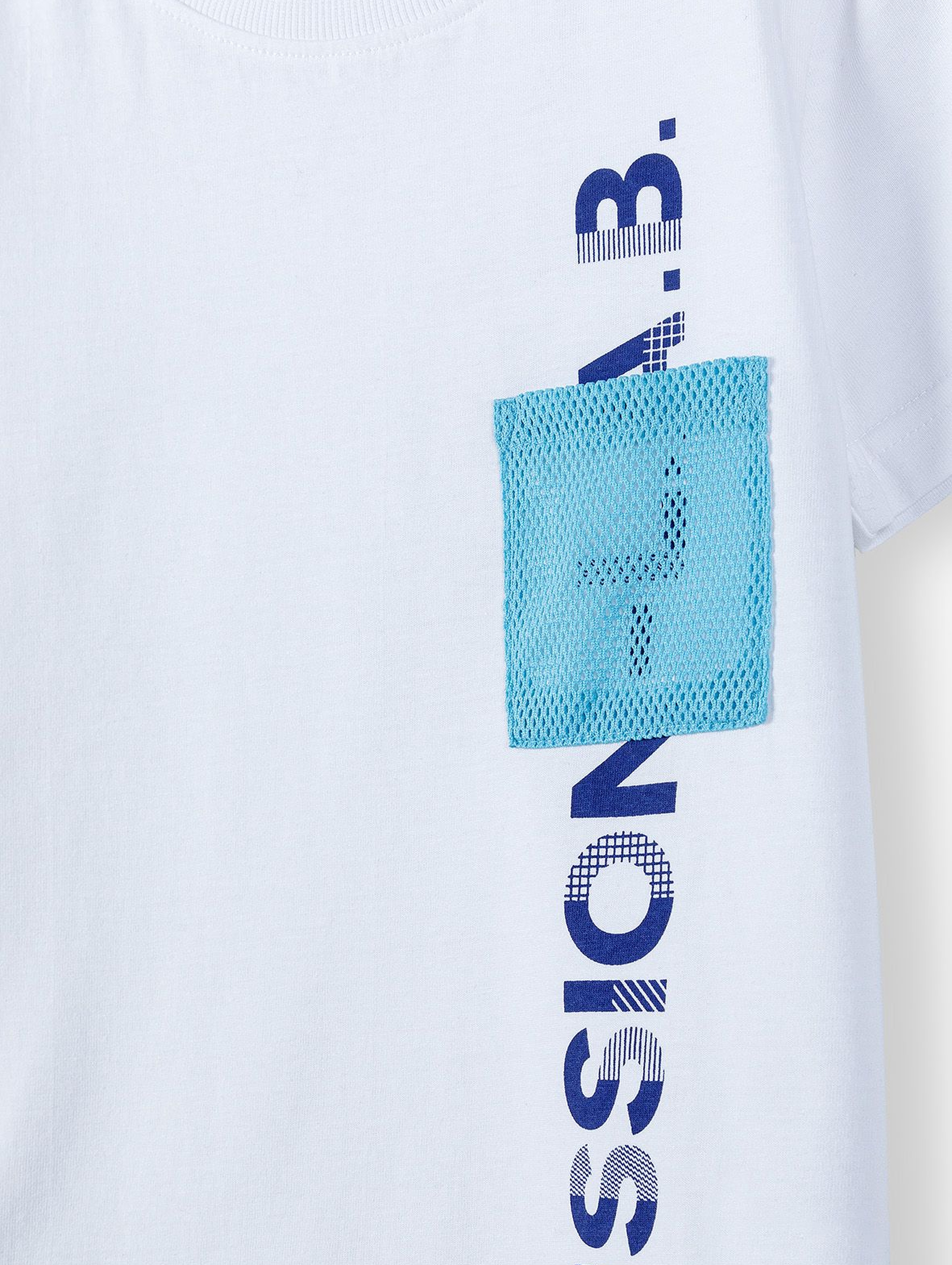 Bawełniany t-shirt chłopięcy z miekkim nadrukiem MISSION L.A.B