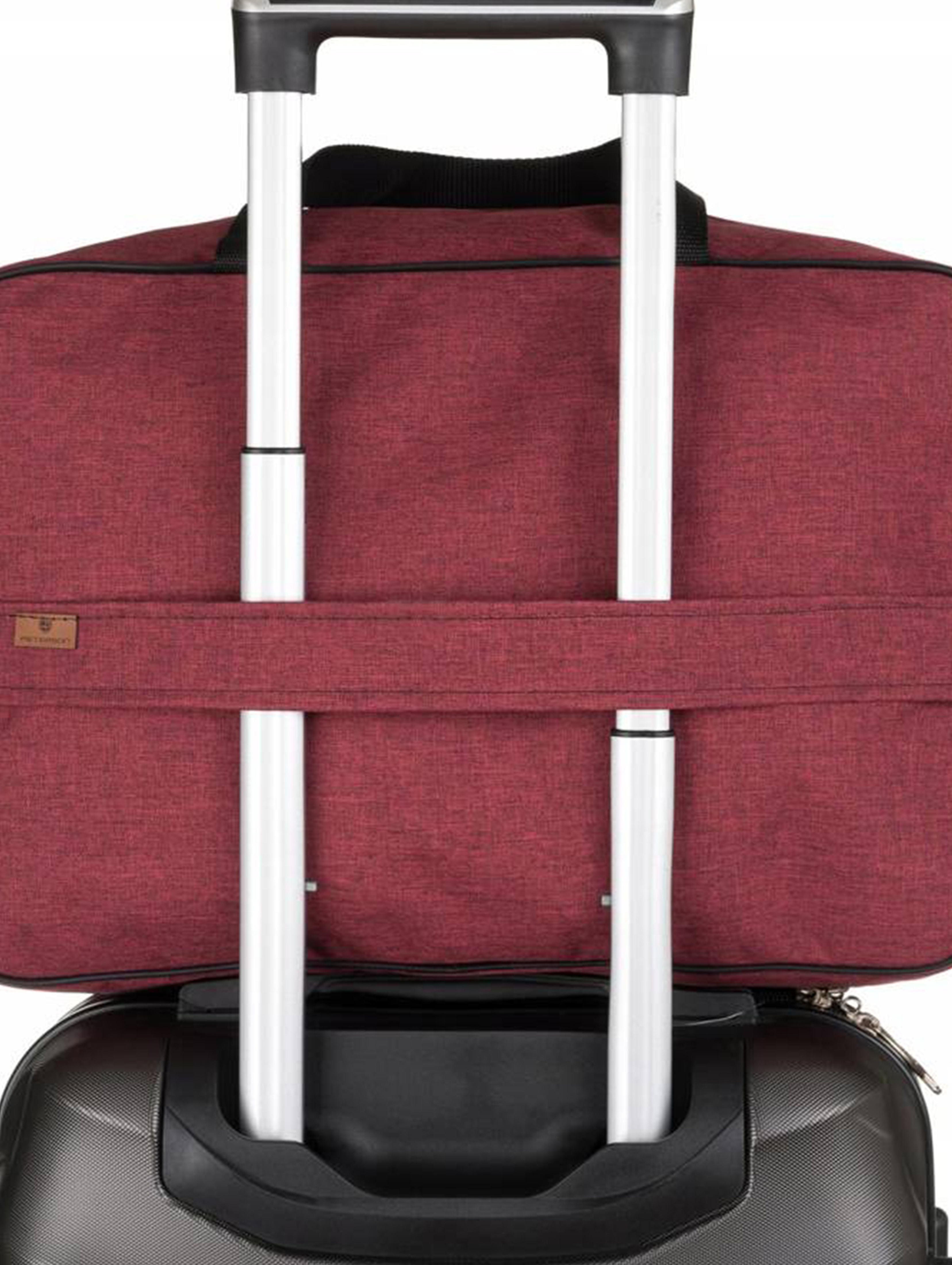 Mała torba podróżna na bagaż podręczny — Peterson BORDO-SILVER unisex