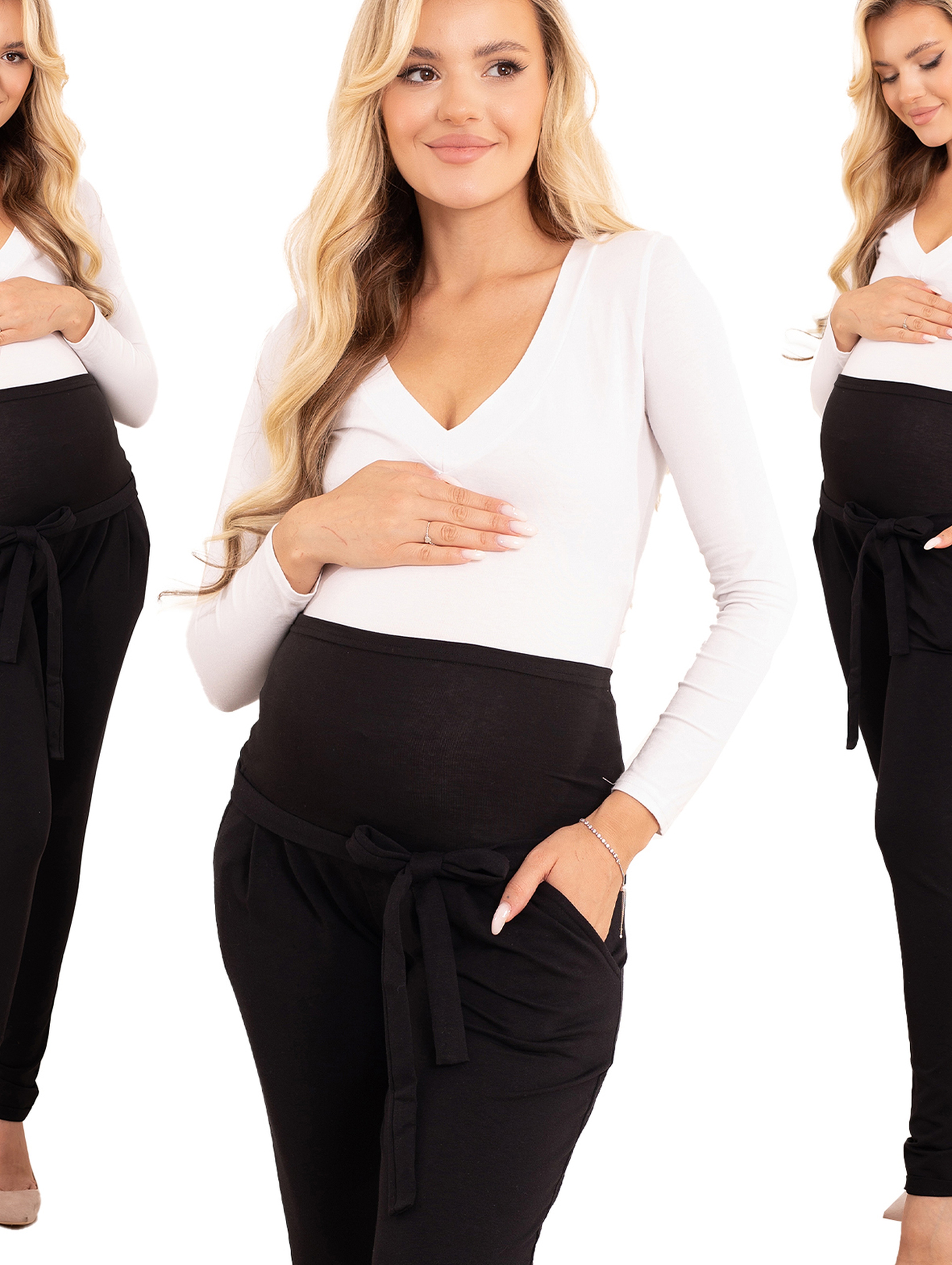 Spodnie ciążowe z panelem Lena