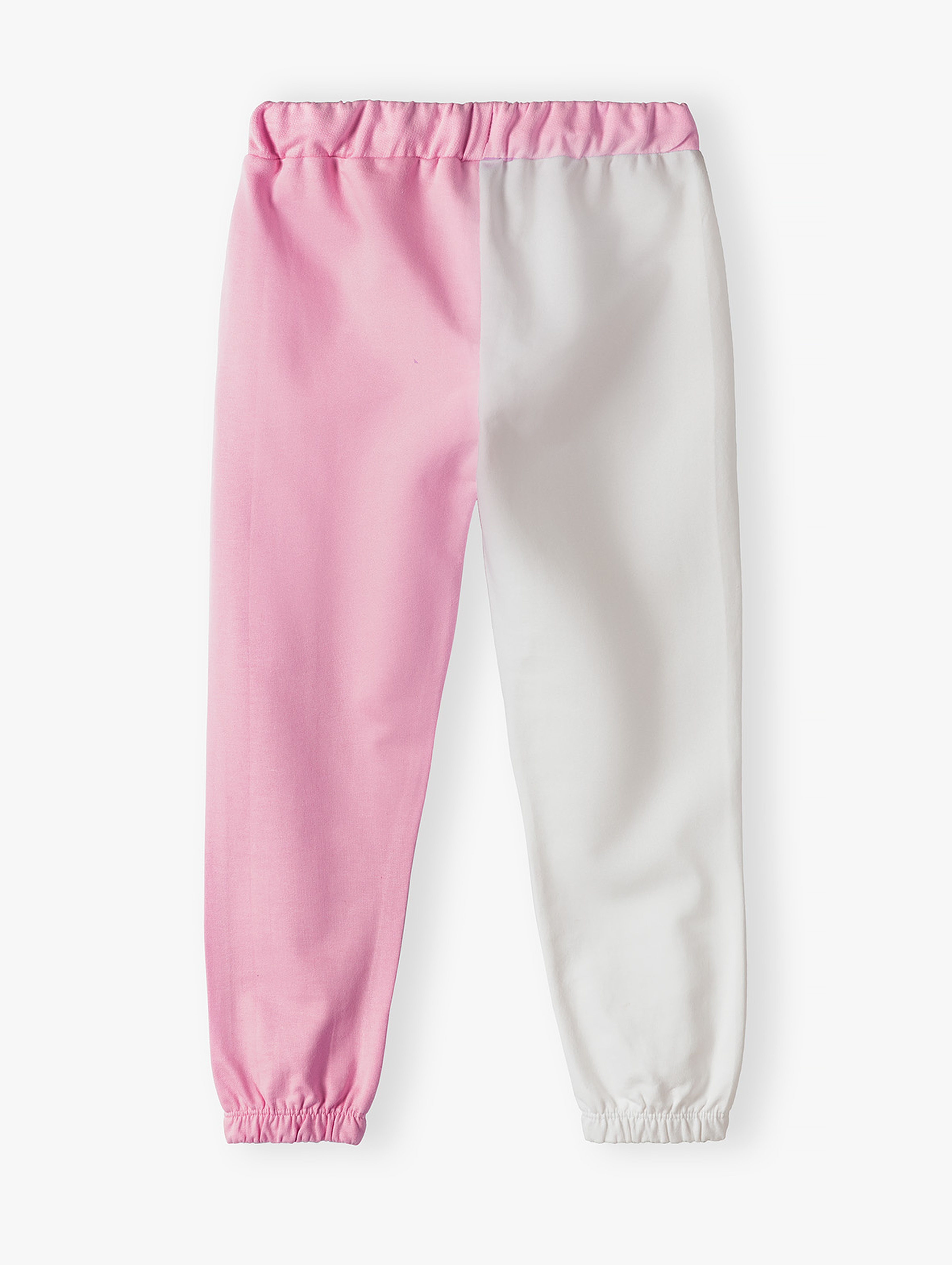 Dresowe spodnie dla dziewczynki - kolorowe nogawki - 5.10.15.