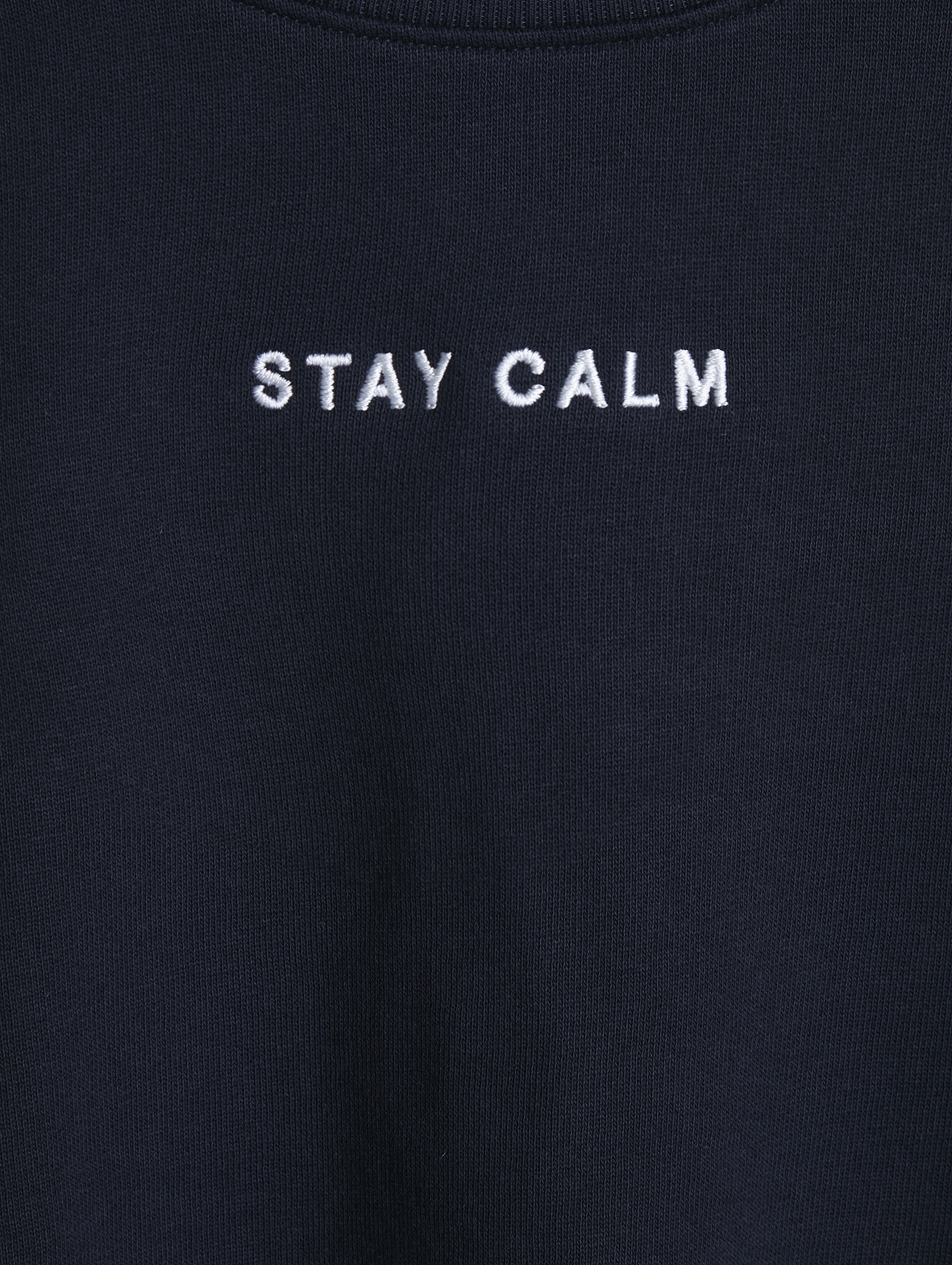 Czarna bluza dziewczęca z napisem - Stay Calm - Limited Edition