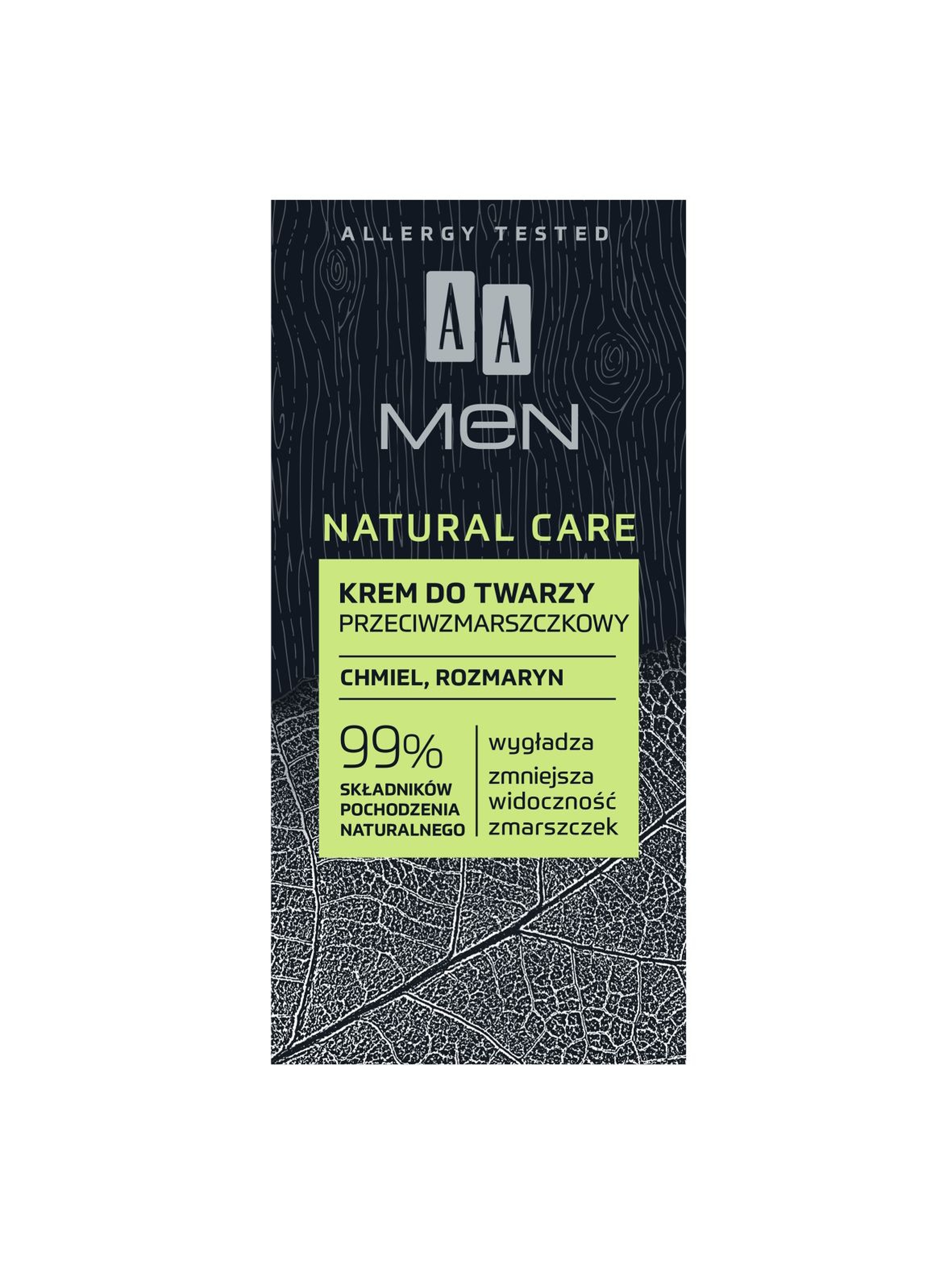AA Men Natural Care krem przeciwzmarszczkowy 50 ml