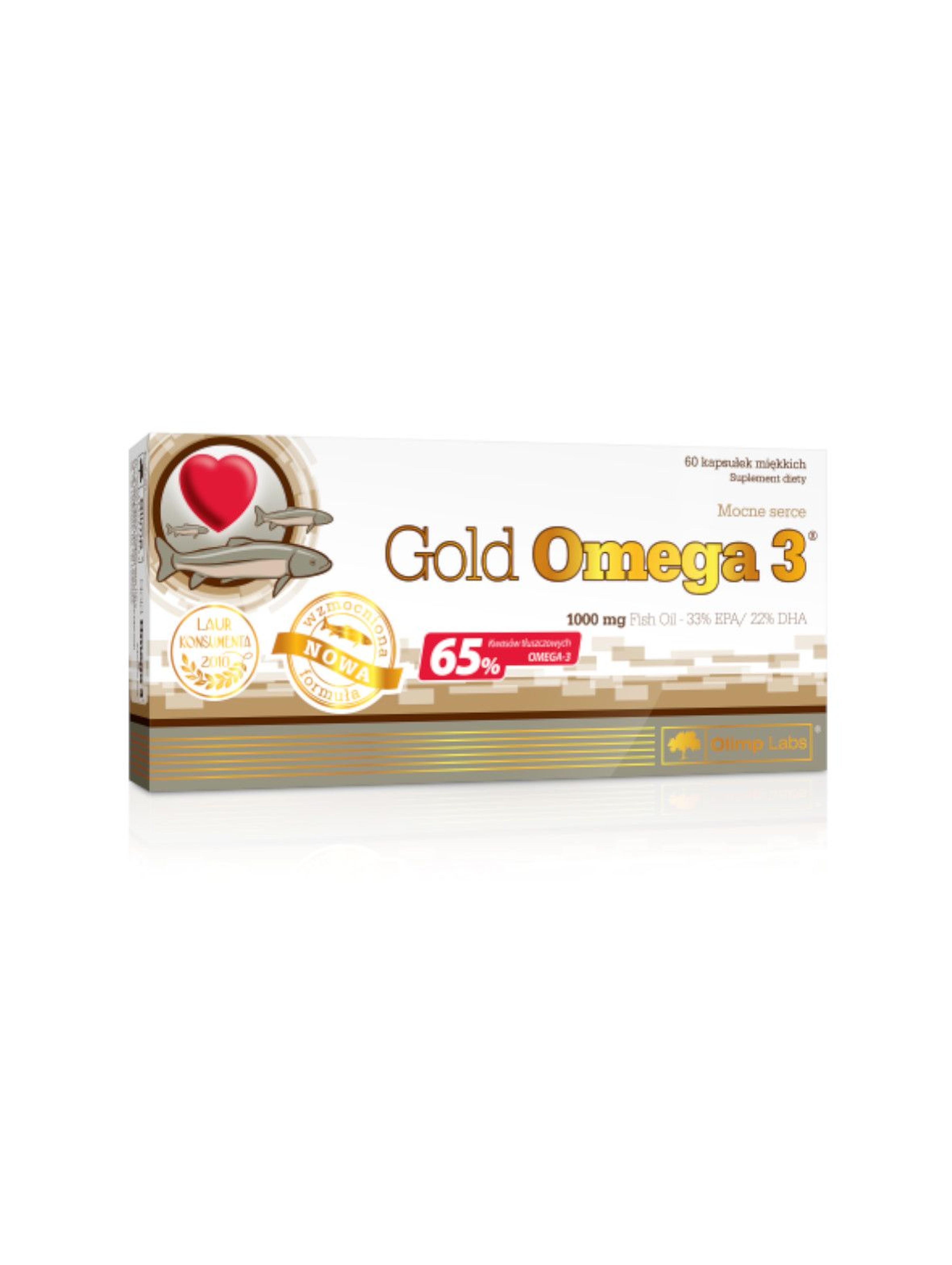 Gold Omega 3 60 kapsułek (65%)/1000 mg  TOP