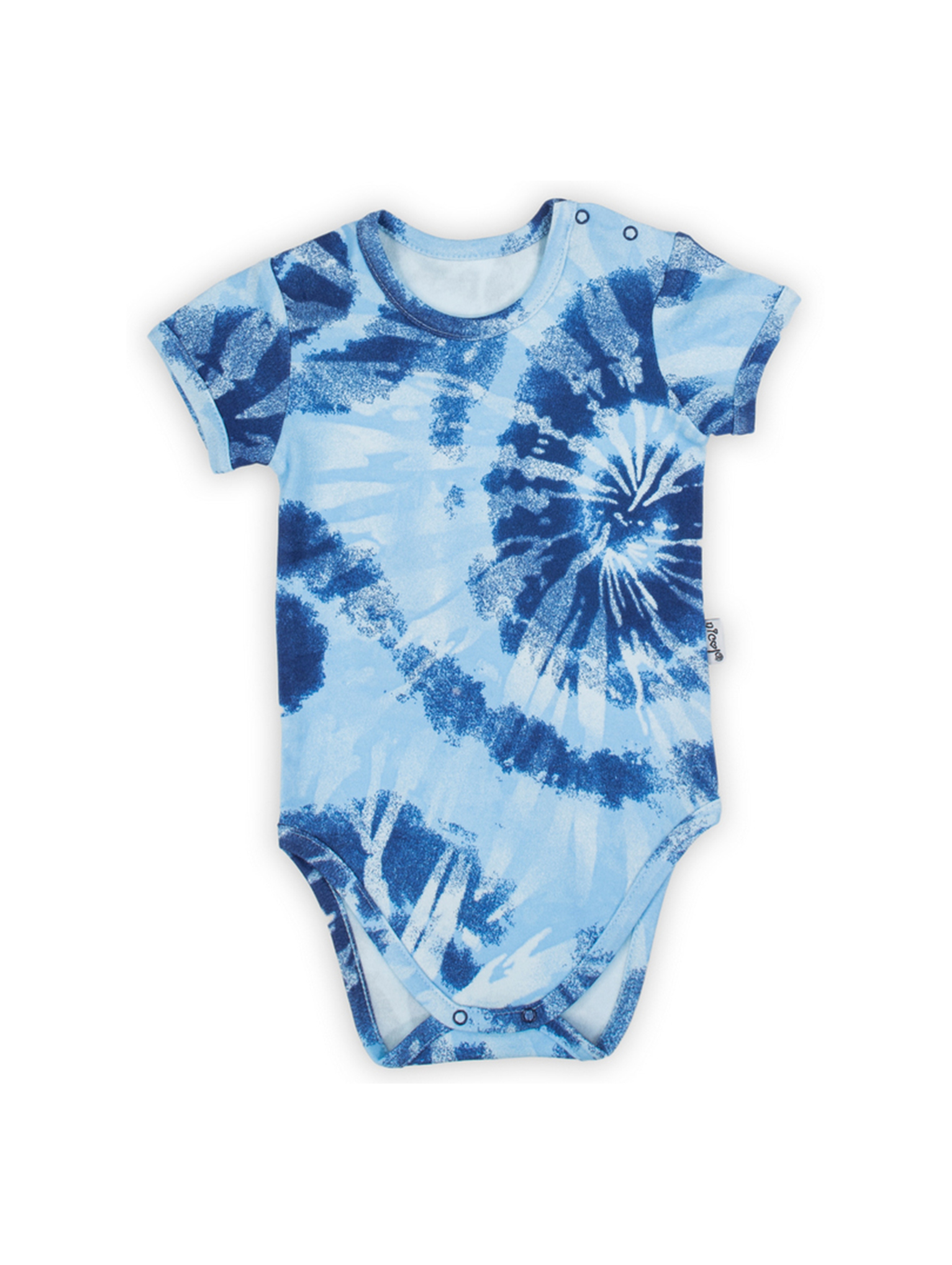 Bawełniane body niemowlęce we wzory niebieskie