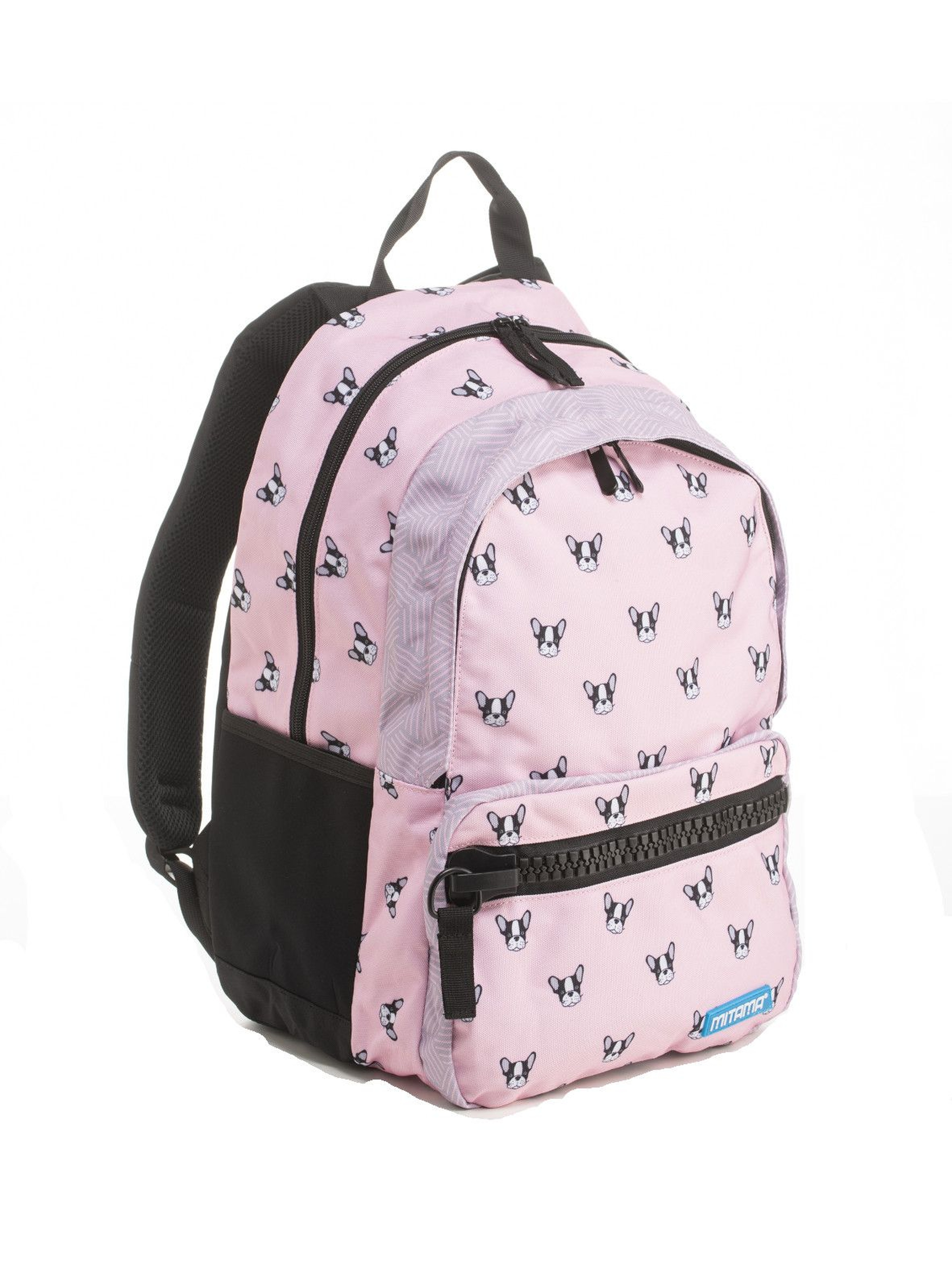 Plecak dziewczęcy szkolny  w pieski - różowy
