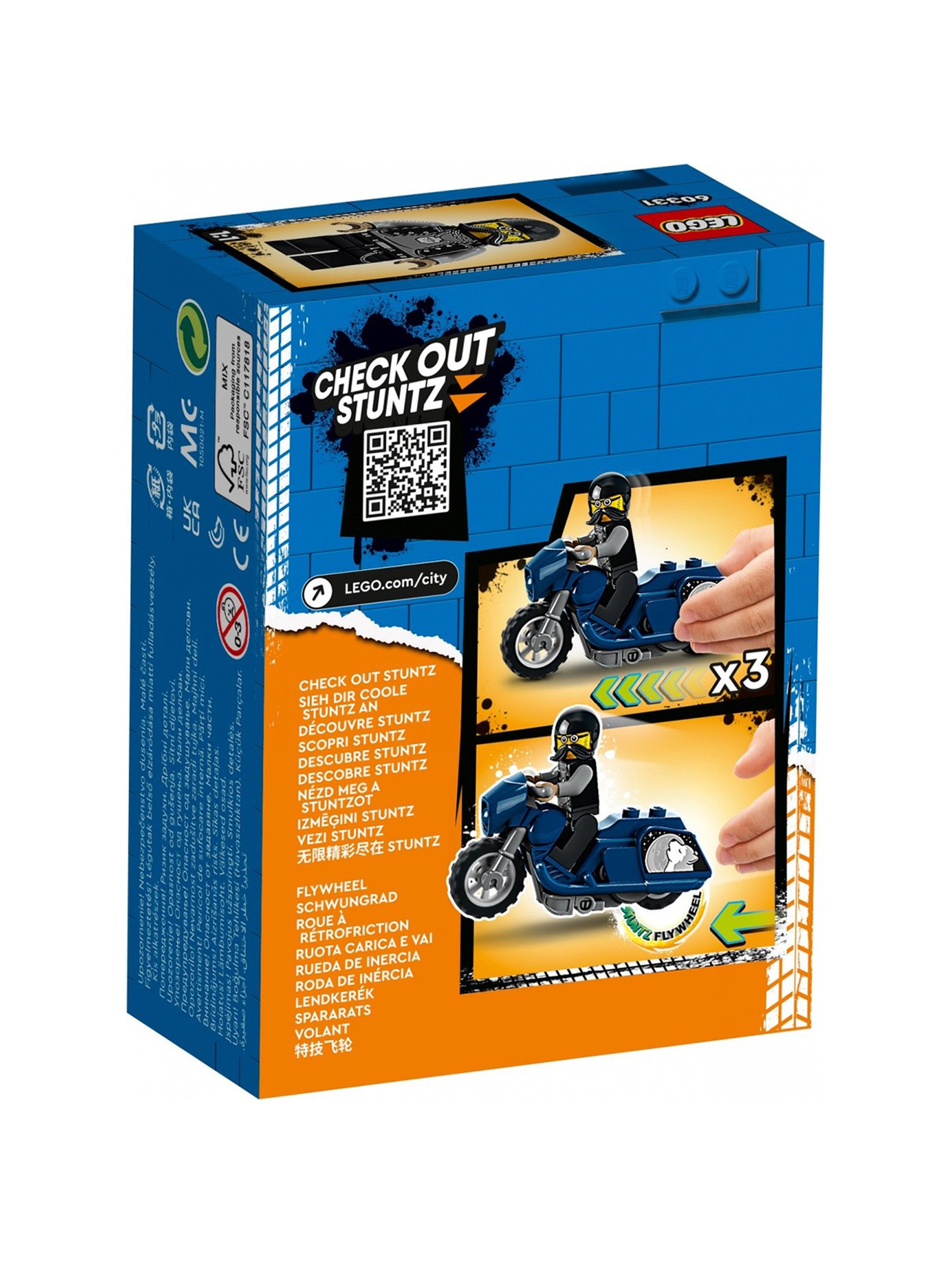 LEGO City - Turystyczny motocykl kaskaderski 60331 - 10 elementów, wiek 5+