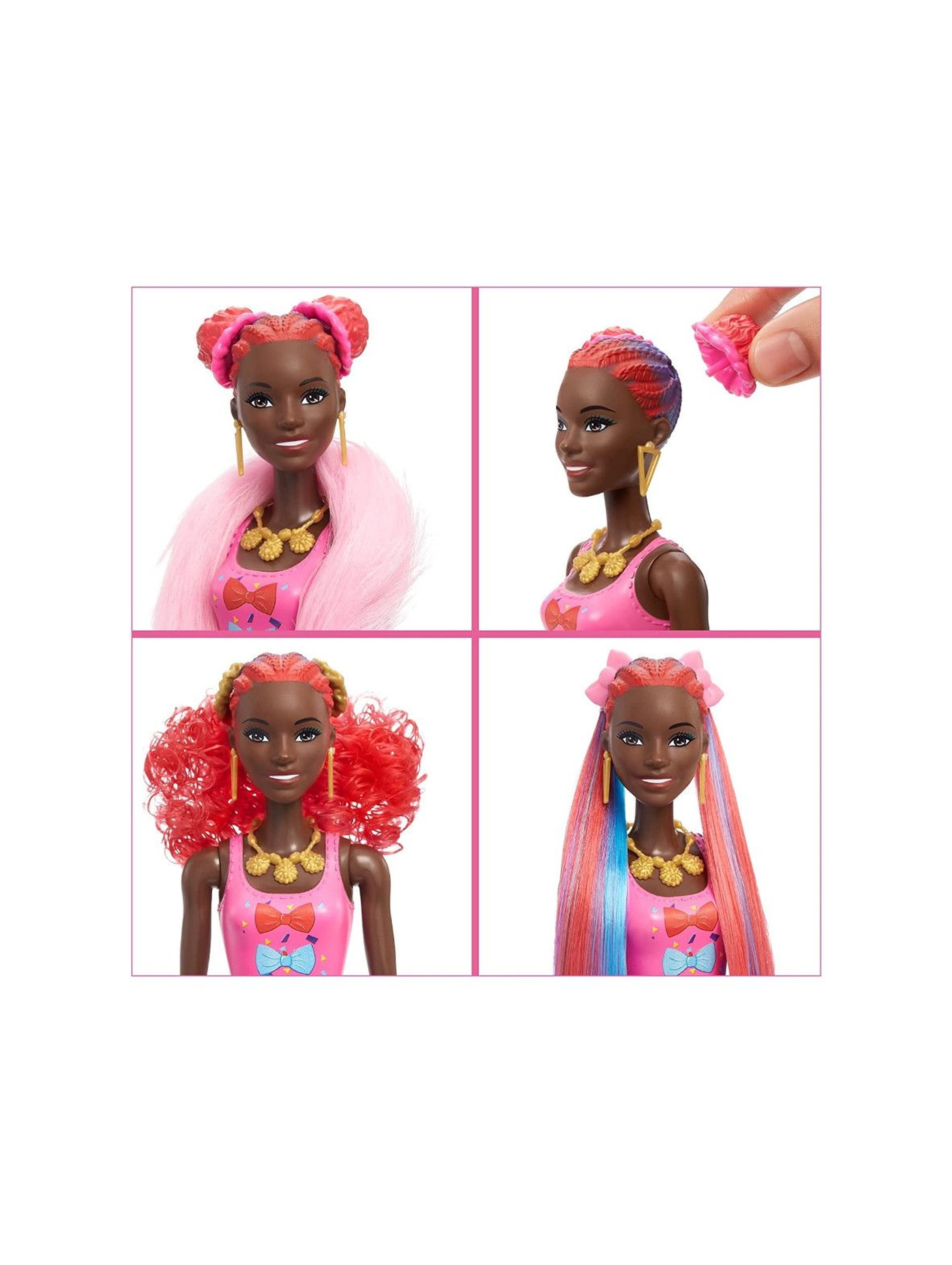 Barbie Color Reveal Imprezowe stylizacje Lalka + zwierzątko i akcesoria