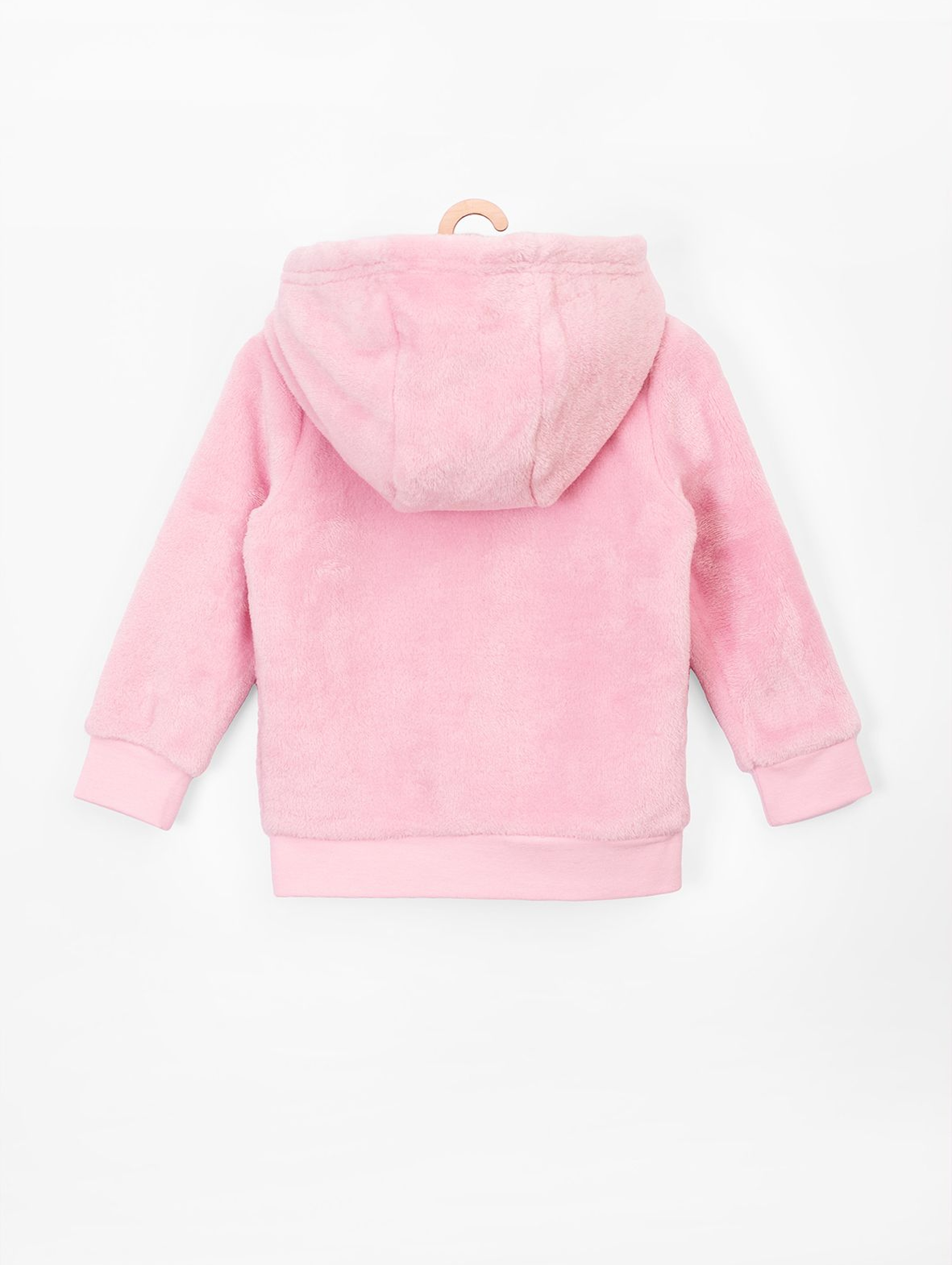 Bluza niemowlęca z kapturem- różowa