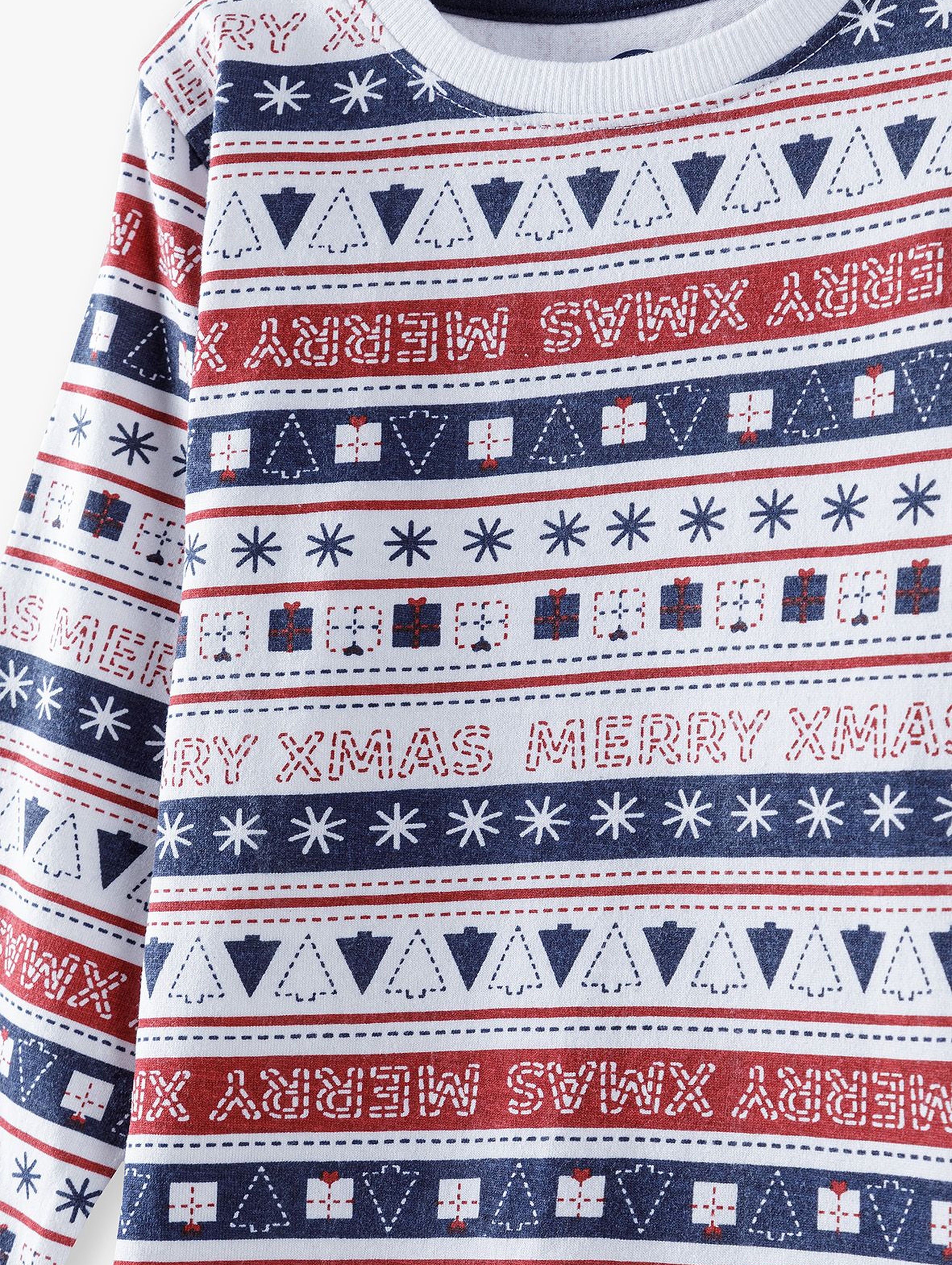Piżama bawełniana z motywem świątecznym