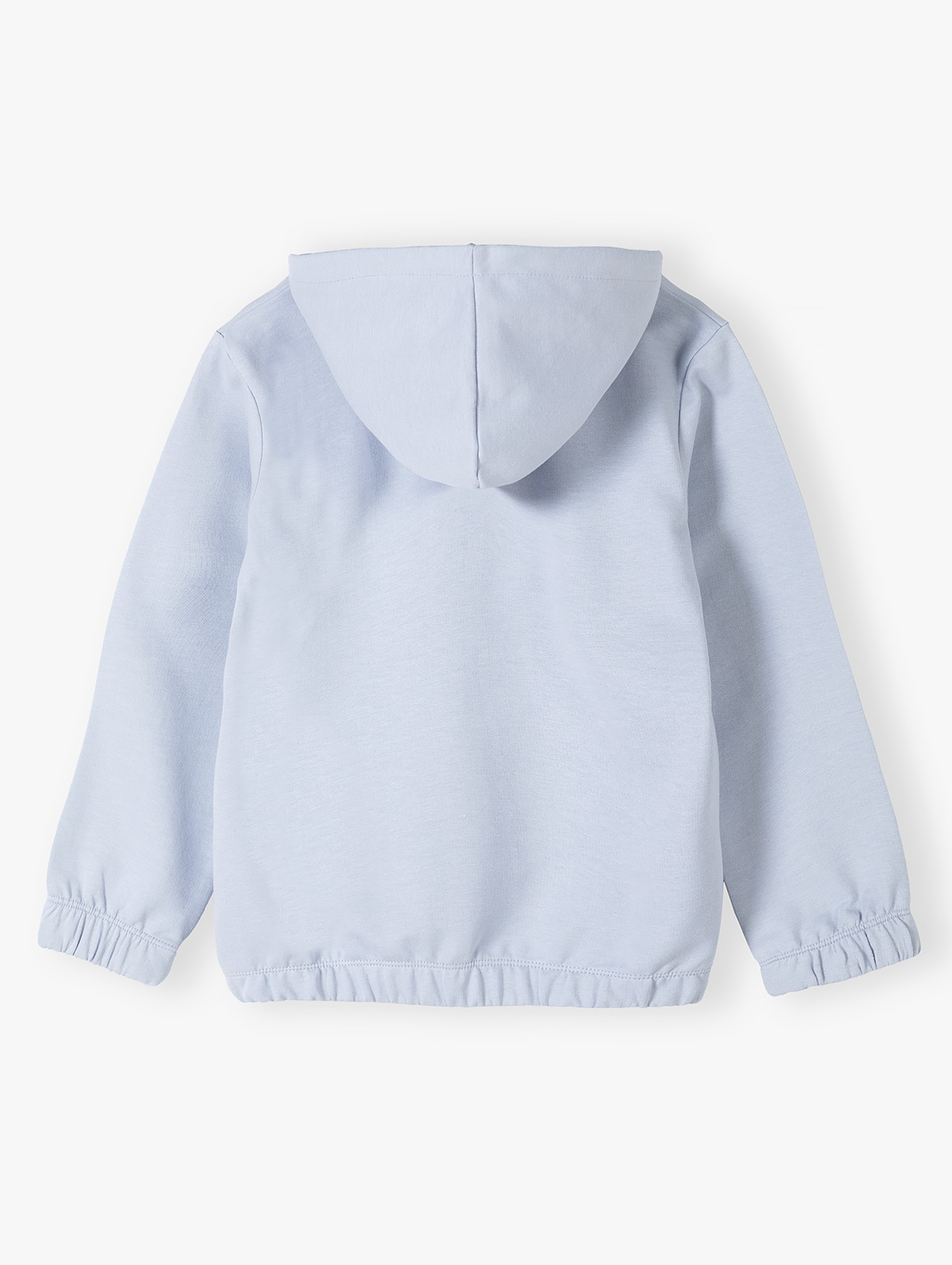 Niebieska bluza dla dziewczynki z kapturem