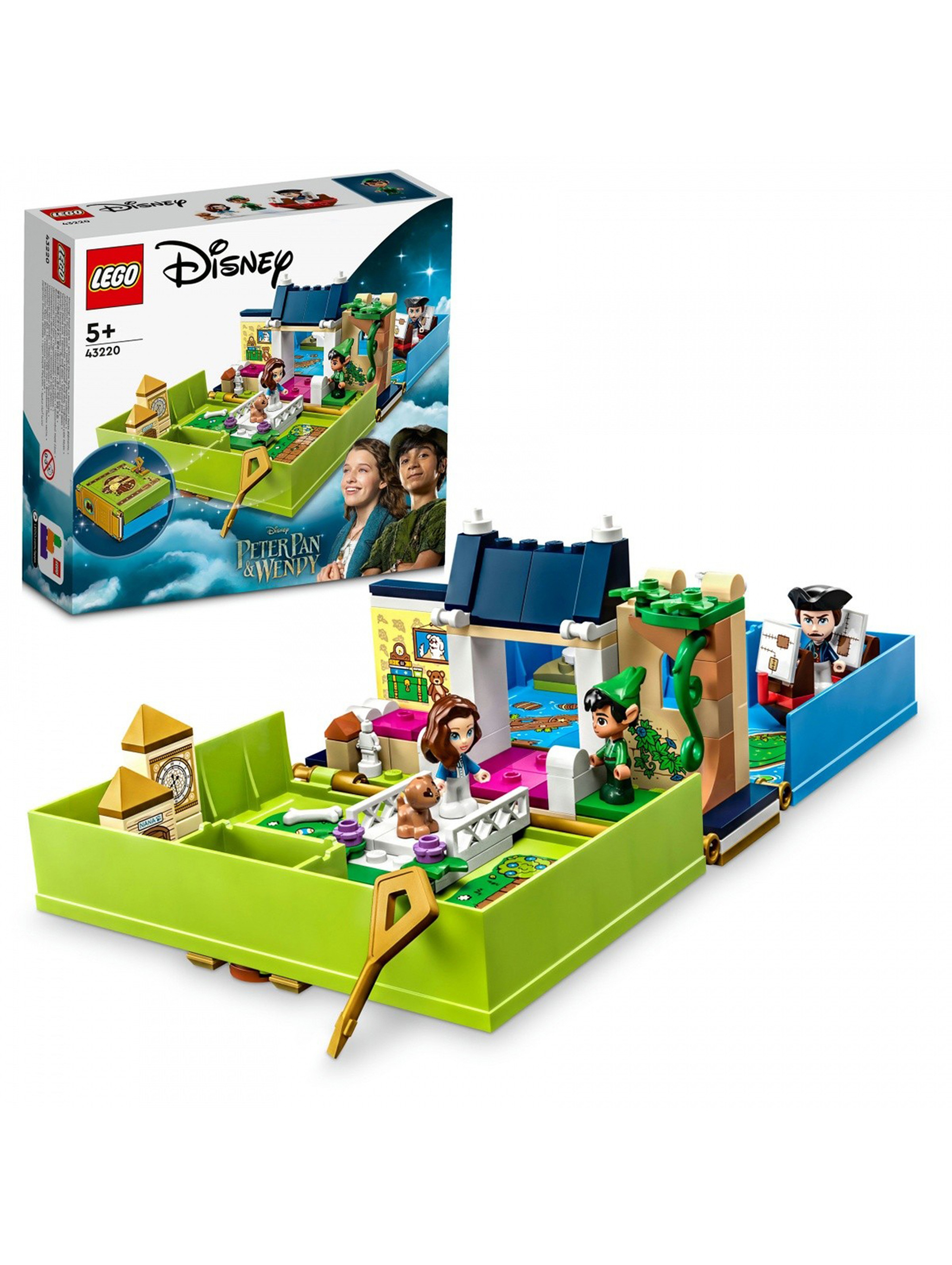 Klocki LEGO Disney 43220 Książka z przygodami Piotrusia Pana i Wendy - 111 elementów, wiek 5 +
