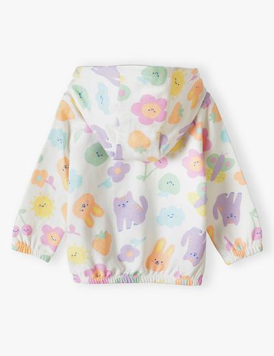 Kolorowa bluza dresowa niemowlęca z kapturem - 5.10.15.