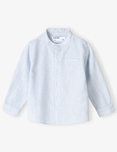 Niebieska bawełniana koszula niemowlęca