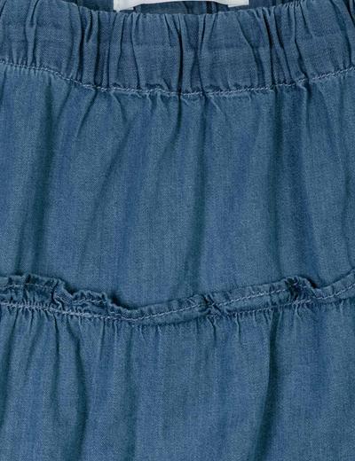 Bawełniana spódnica ozdobiona falbankami dla dziewczynki