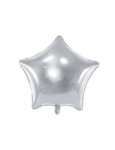 Balon foliowy Gwiazdka - srebrny - 1 szt
