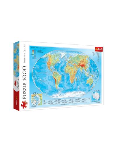 Puzzle 1000 - Mapa fizyczna świata