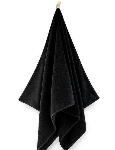 Ręcznik z bawełny egipskiej Kiwi - czarny 50x100cm