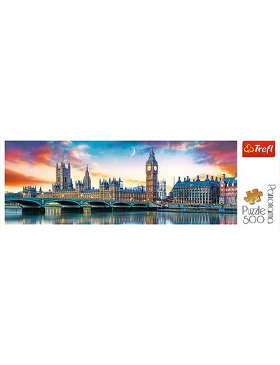 Puzzle Panorama-Big Ben i Pałac Westminsterski, Londyn-500 el