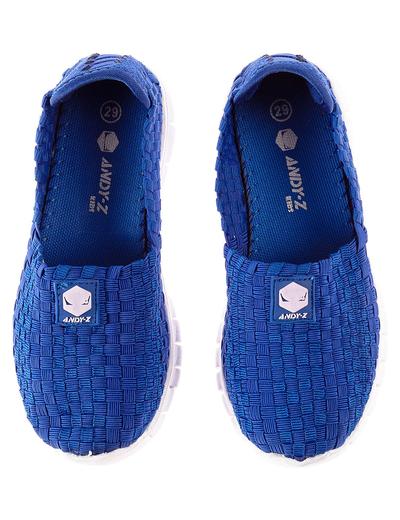 Buty sportowe dla dziecka- niebieskie na białej podeszwie