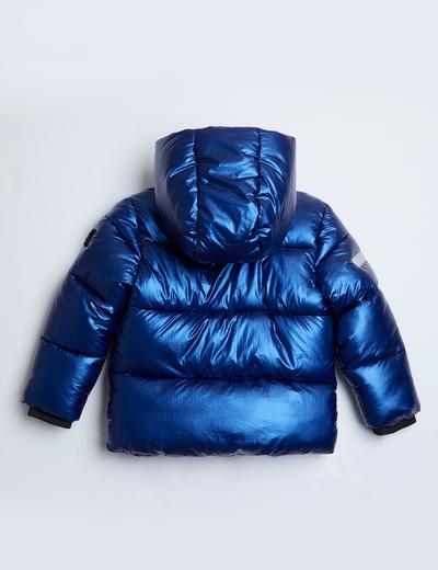 Zimowa pikowana niebieska kurtka dla dziecka - unisex - Limited Edition