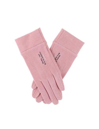 Rękawiczki damskie - różowe