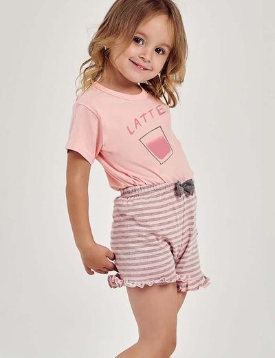 Dziewczęca piżama bawełniana Frankie Taro- Latte