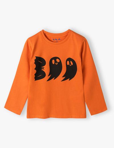 Pomarańczowa bluzka na halloween Boo