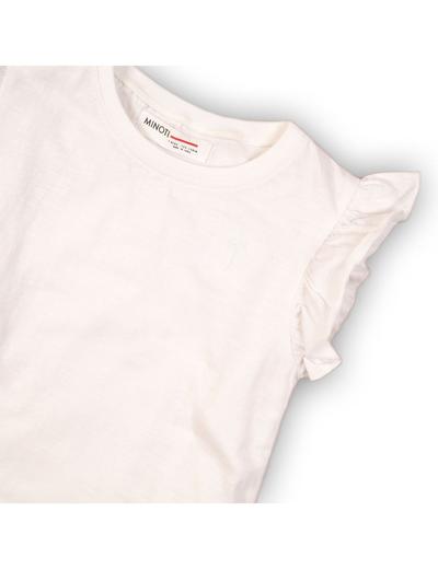 T-shirt niemowlęcy biały z falbanką