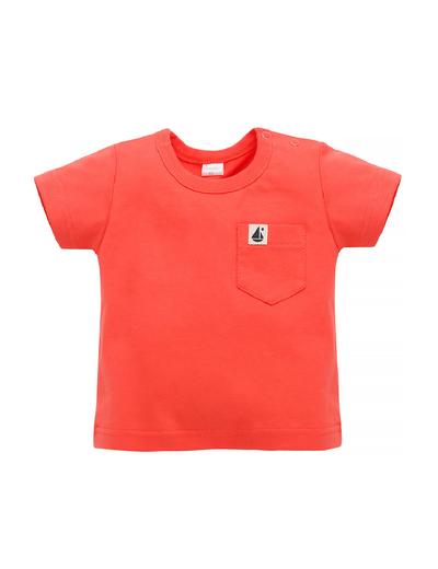 T-shirt dla niemowlaka bawełniany Sailor czerwony