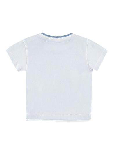 Chłopięca niemowlęca koszulka z krótkim rękawem niebieska
