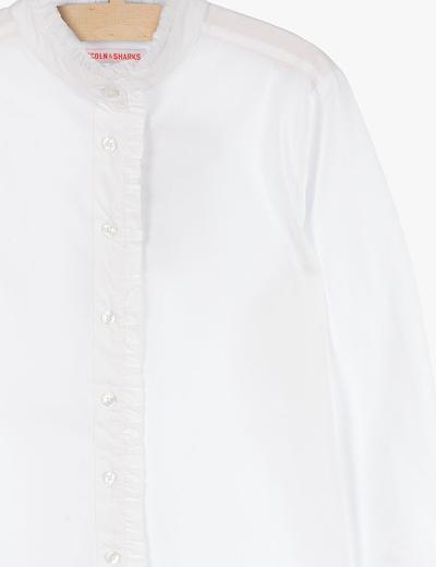 Biała elegancka koszula ze stójką