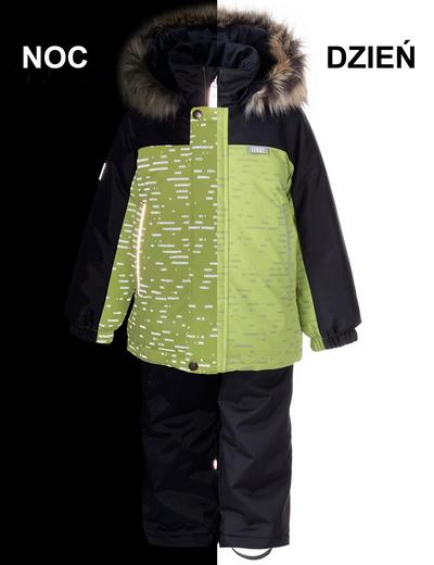 Komplet kurtka + spodnie ROMI w kolorze zielonym