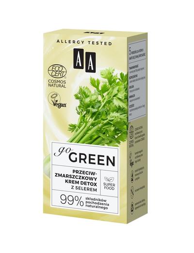 AA Go Green przeciwzmarszczkowy krem detox z selerem NATURAL 50 ml