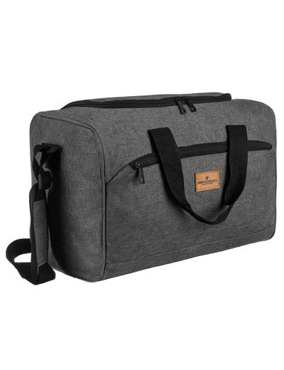 Szara torba podróżna idealna na bagaż podręczny - Peterson