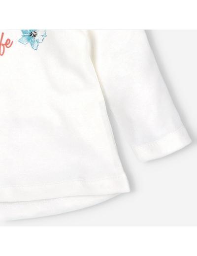 Bluzka niemowlęca z bawełny organicznej dla dziewczynki